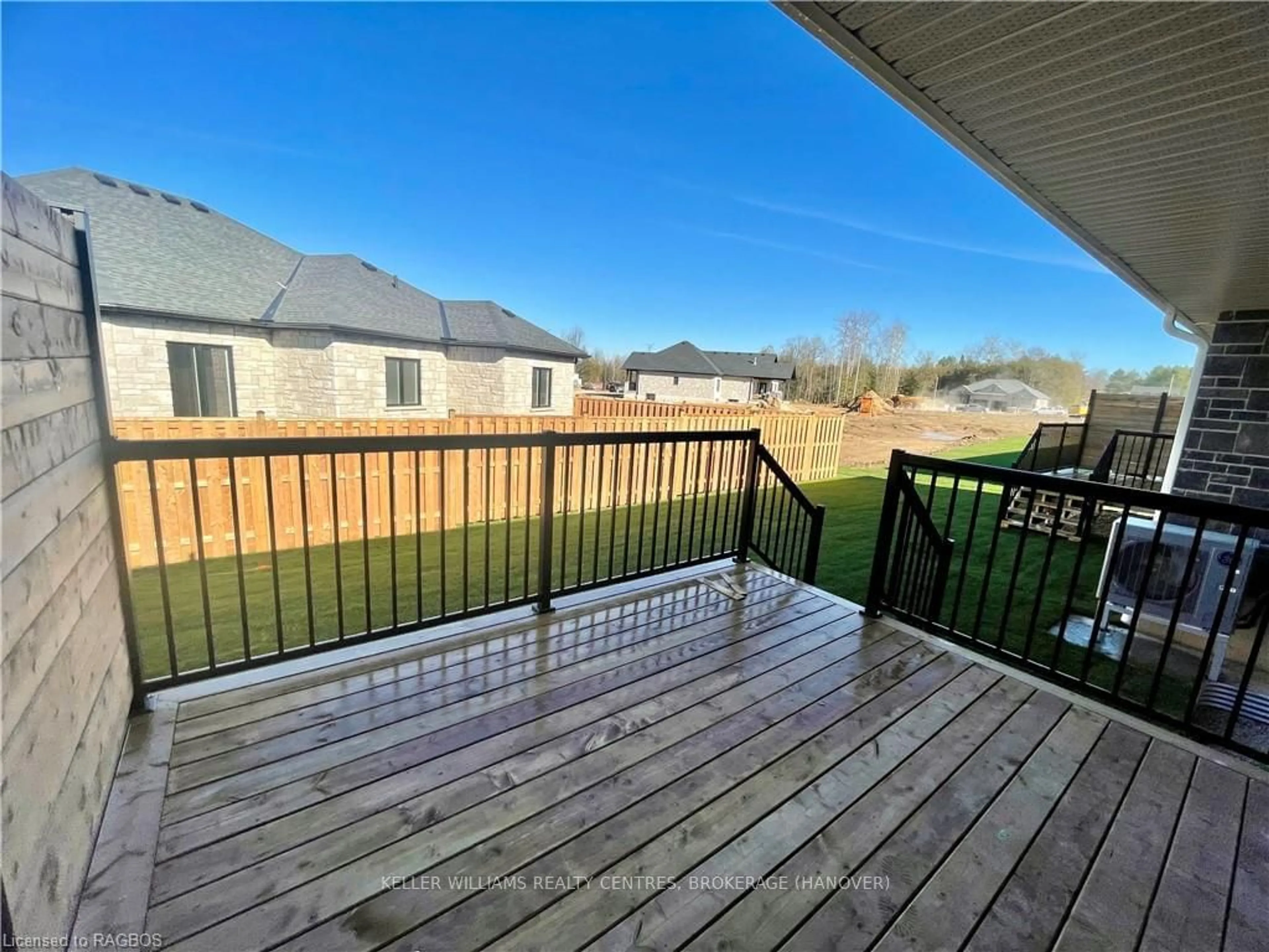 Patio, the fenced backyard for 754 18TH St, Hanover Ontario N4N 0C5