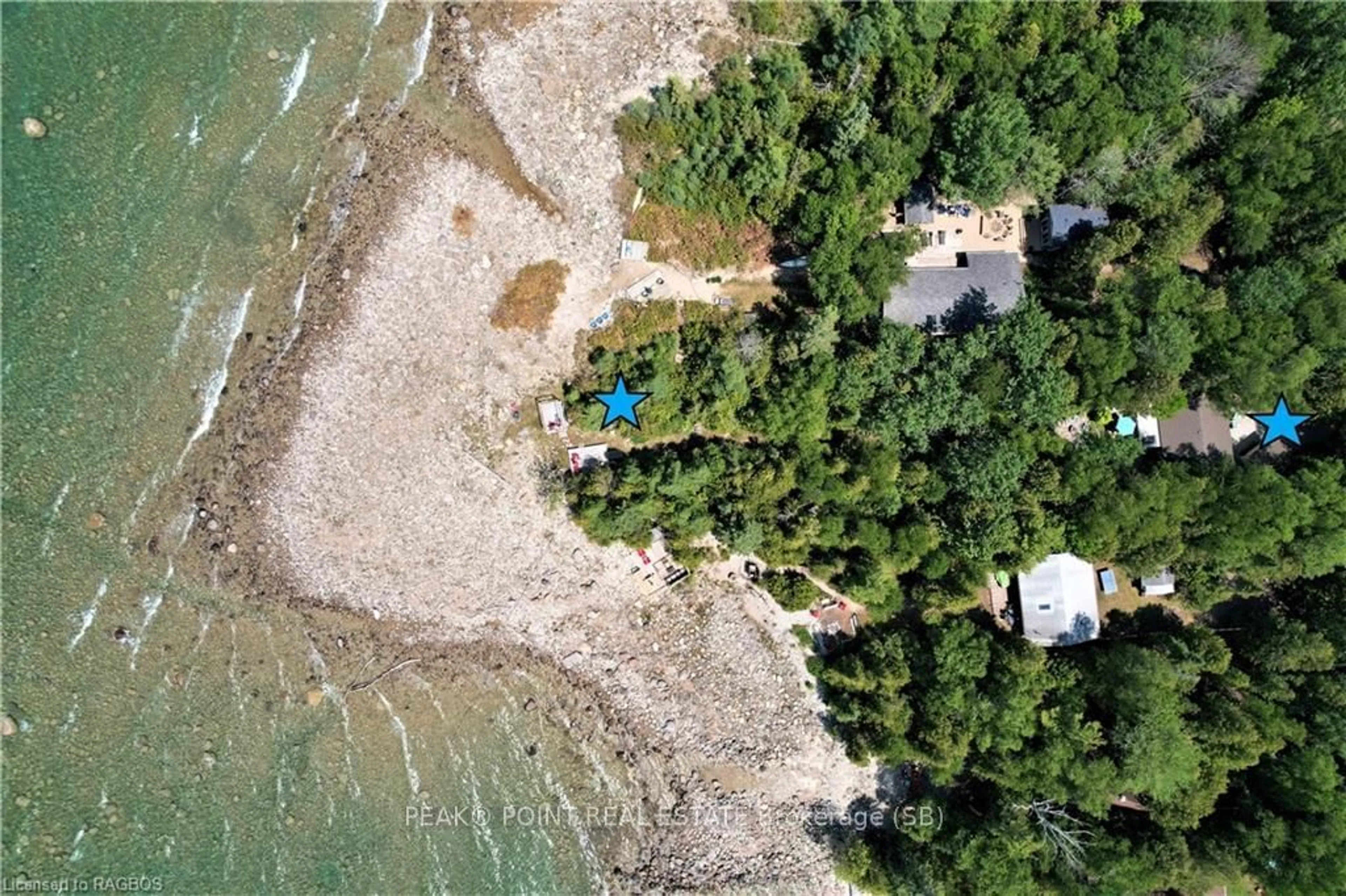 A pic from outside/outdoor area/front of a property/back of a property/a pic from drone, water/lake/river/ocean view for 949 BRUCE ROAD 13 Rd, Bruce Ontario N0H 2G0