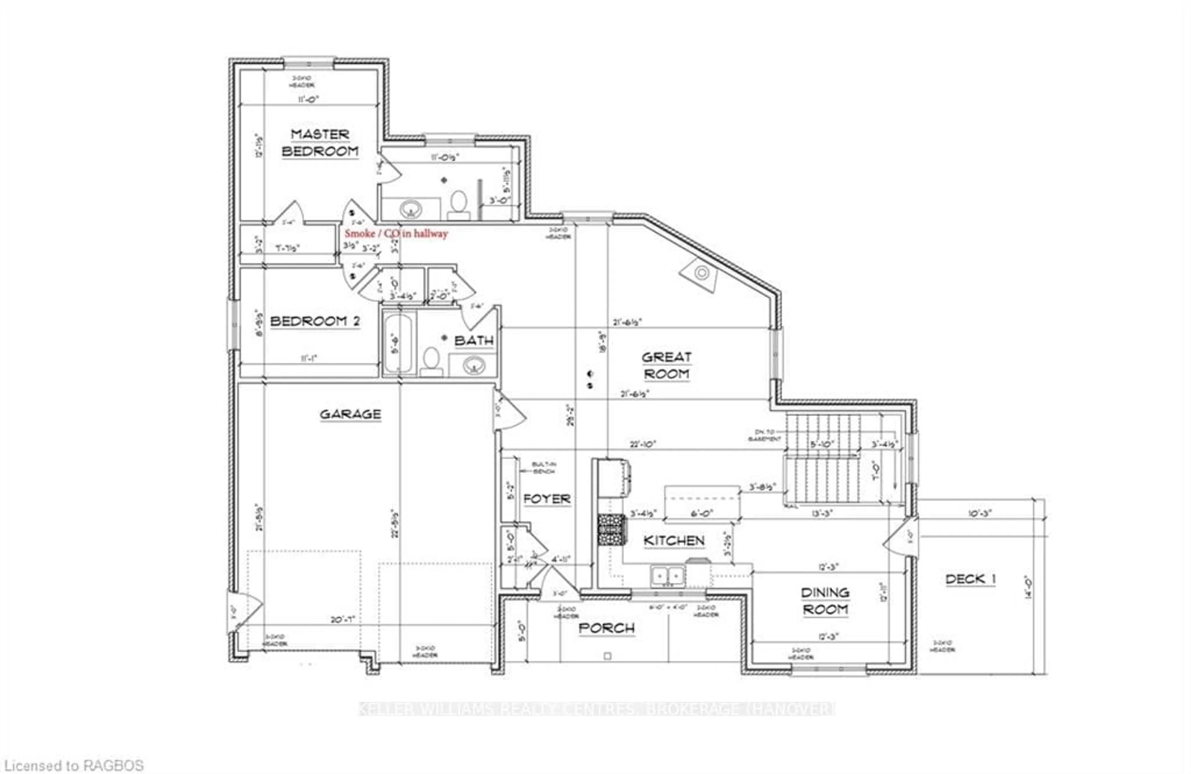 Floor plan for 753 20TH St, Hanover Ontario N4N 3B8