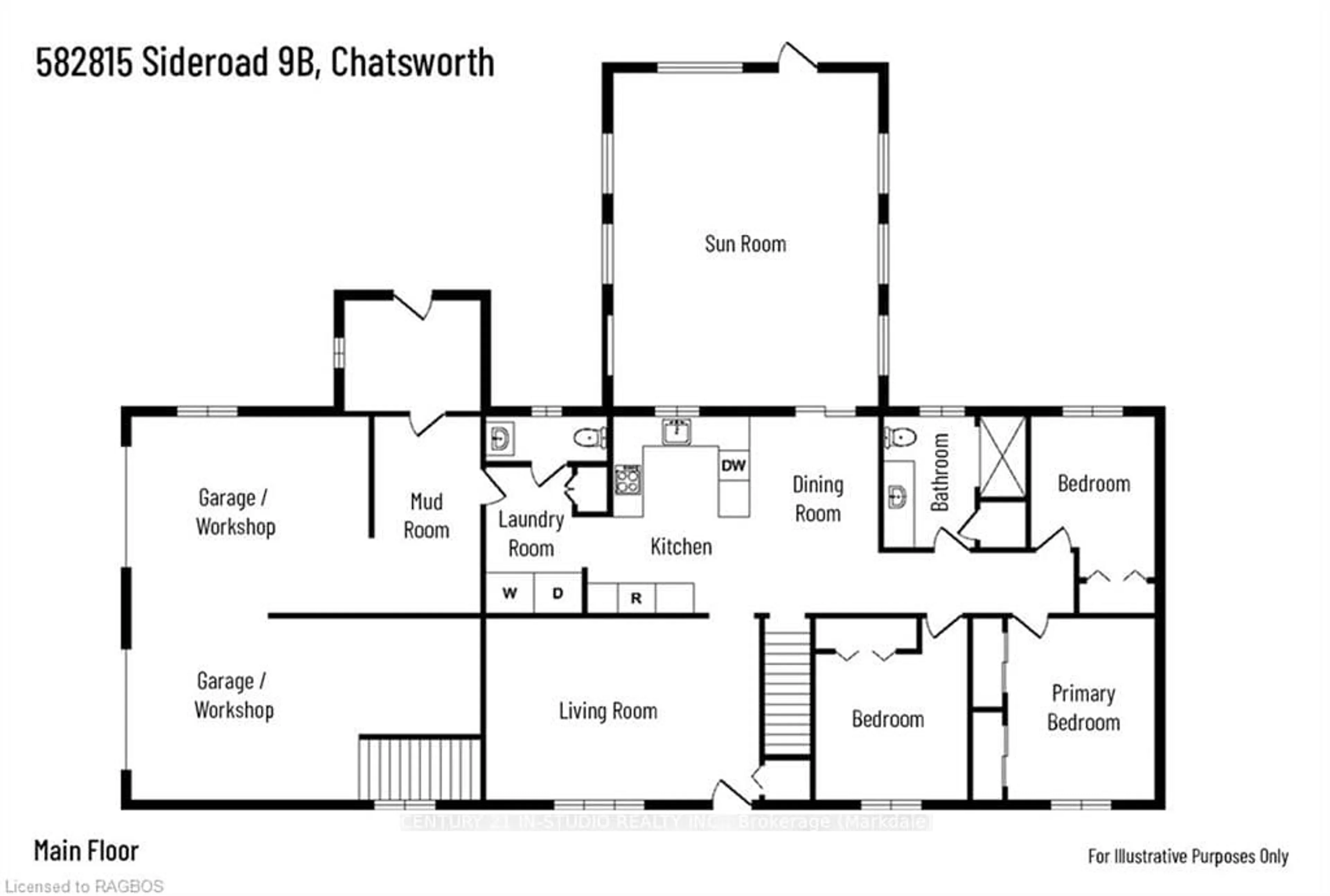 Floor plan for 582815 SIDEROAD 9B, Chatsworth Ontario N0H 2V0