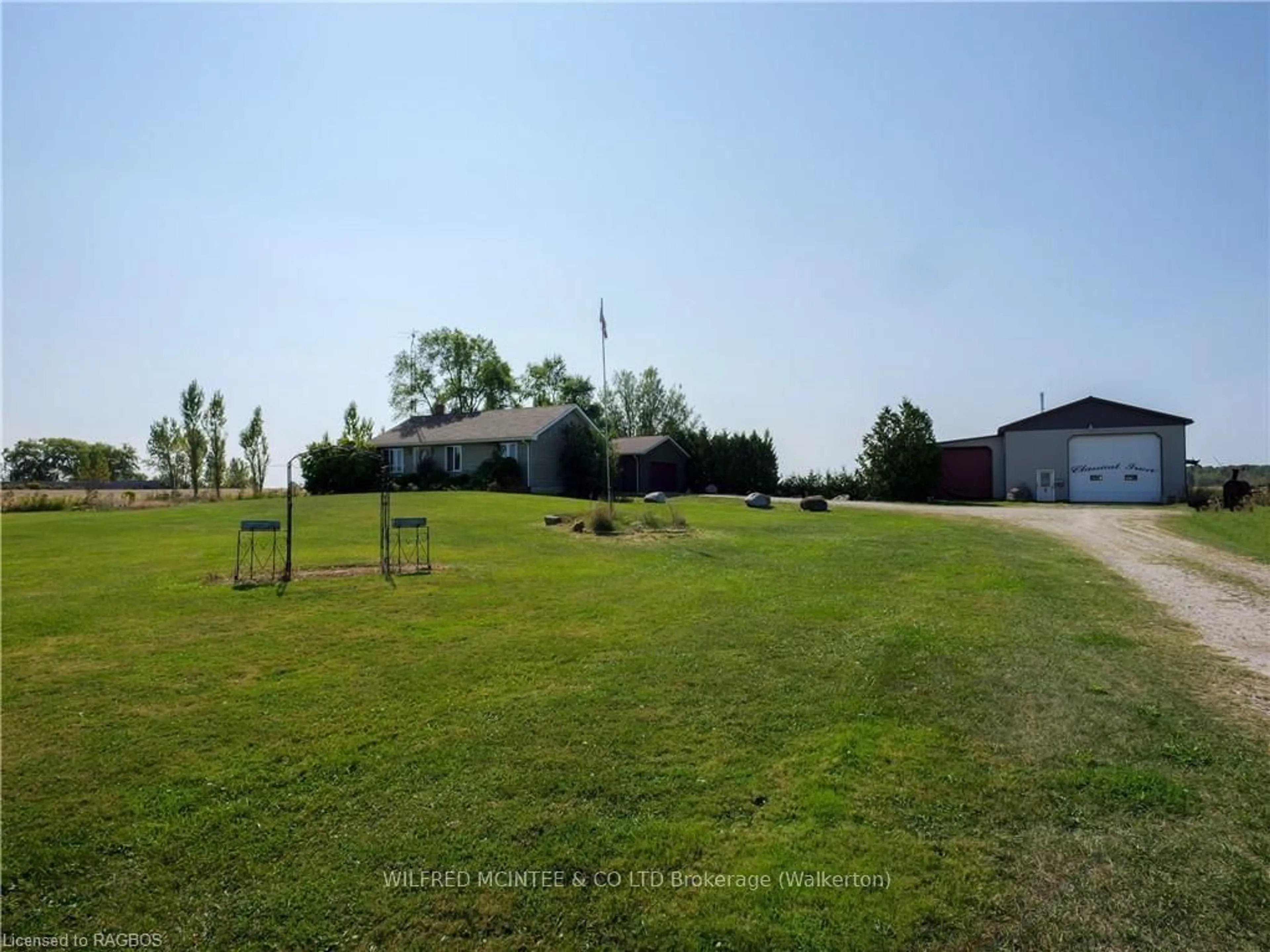 Frontside or backside of a home, the fenced backyard for 1201 BRUCE ROAD 11, Kincardine Ontario N0G 2N0