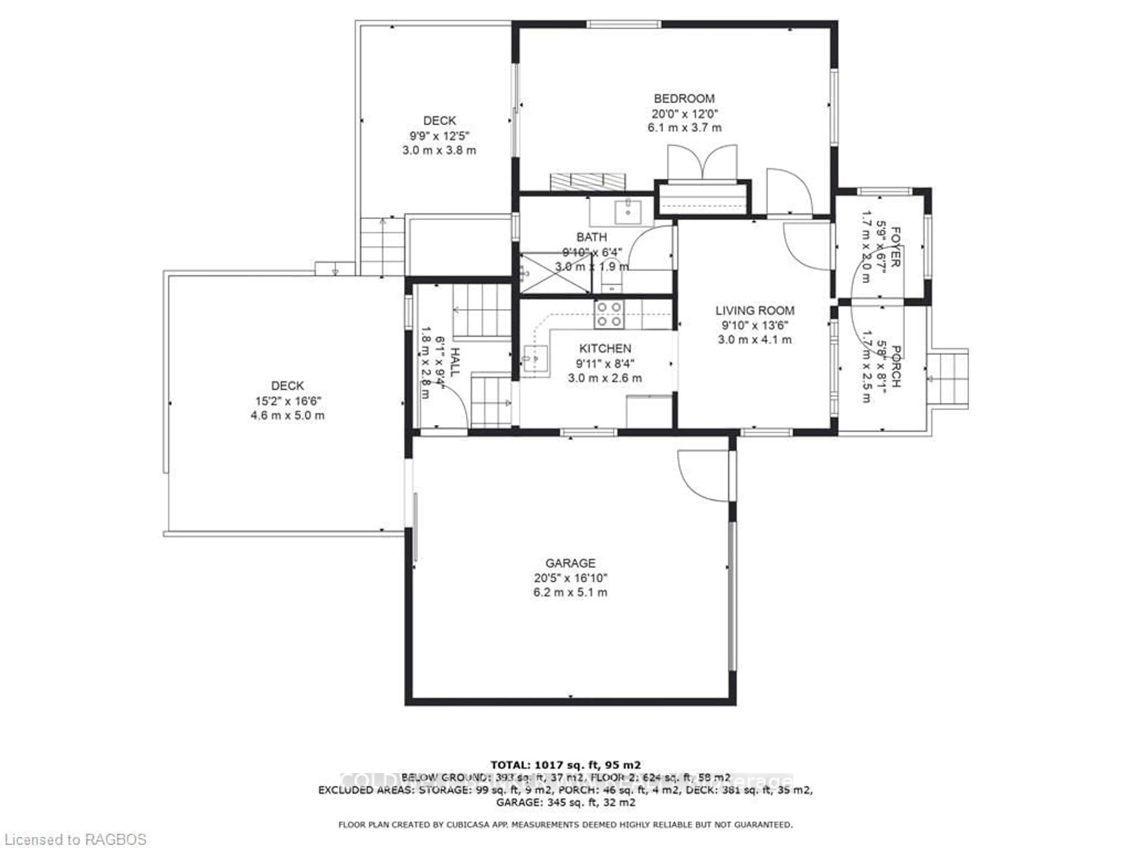 Floor plan for 145 EGREMONT St, Wellington North Ontario N0G 2L2