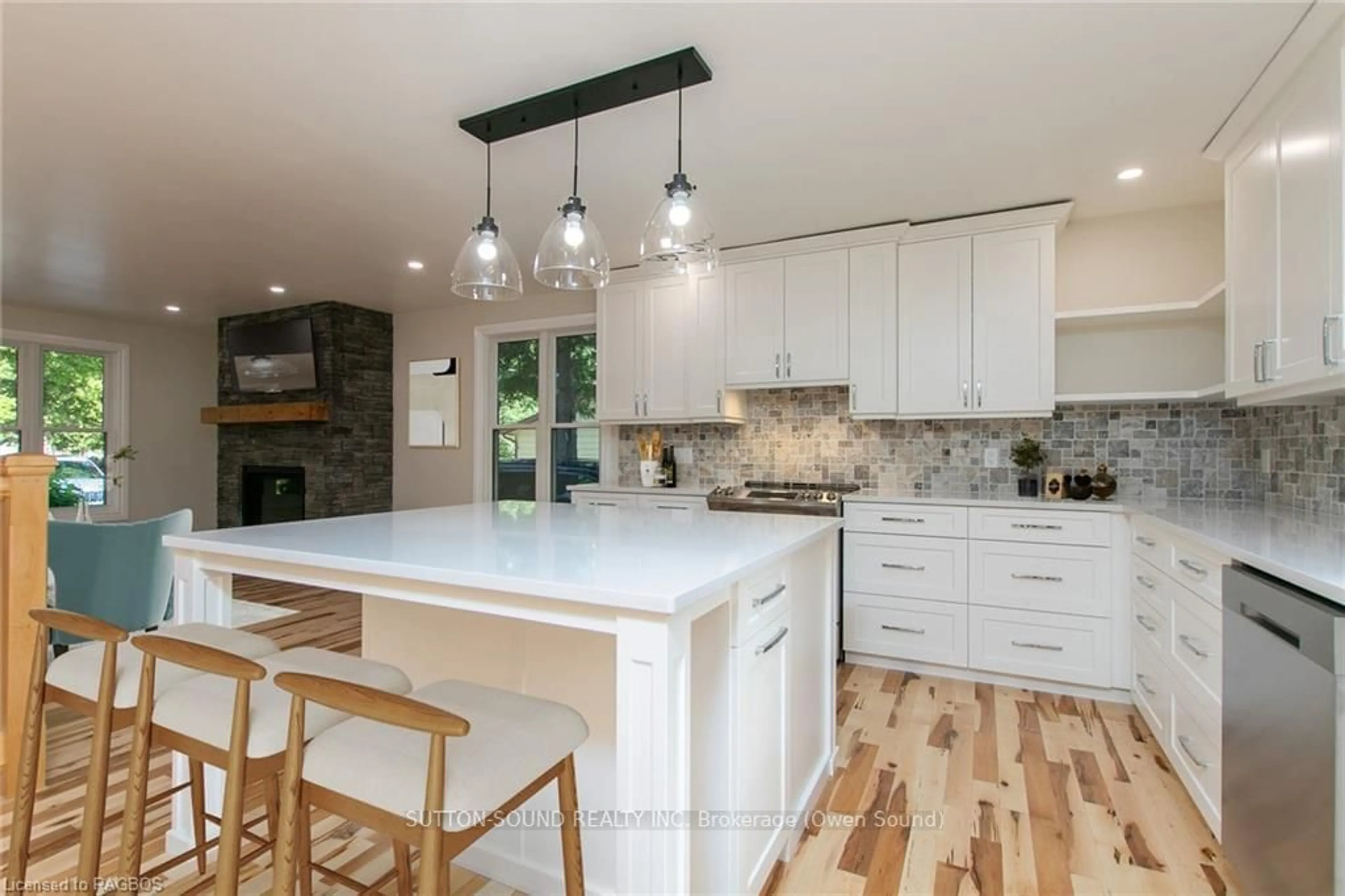 Open concept kitchen for 318743 GREY ROAD 1 Rd, Georgian Bluffs Ontario N4K 5N4