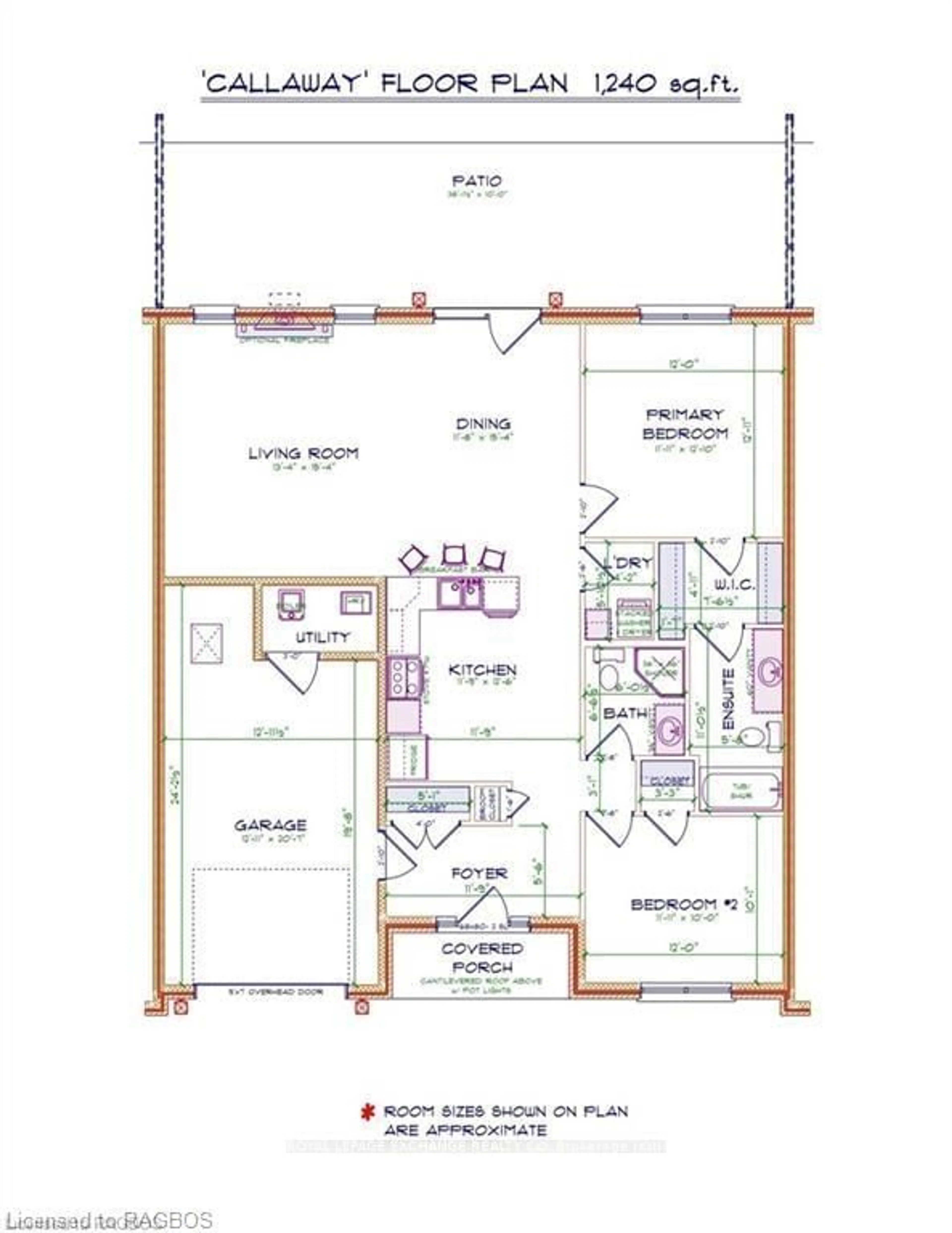 Floor plan for 1182 QUEEN St #11, Kincardine Ontario N2Z 1G4