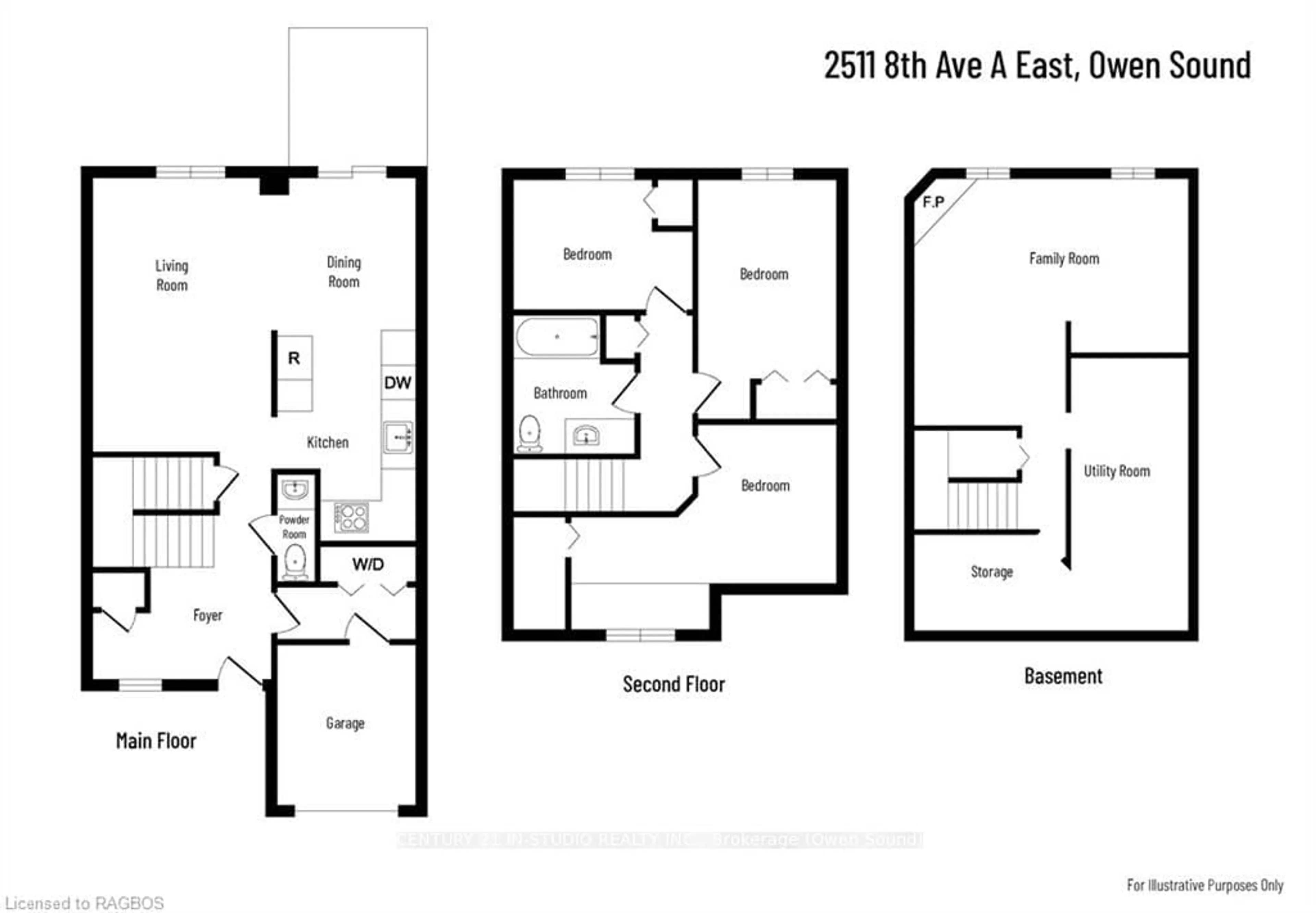 Floor plan for 2511 8TH, Owen Sound Ontario N4K 6W5