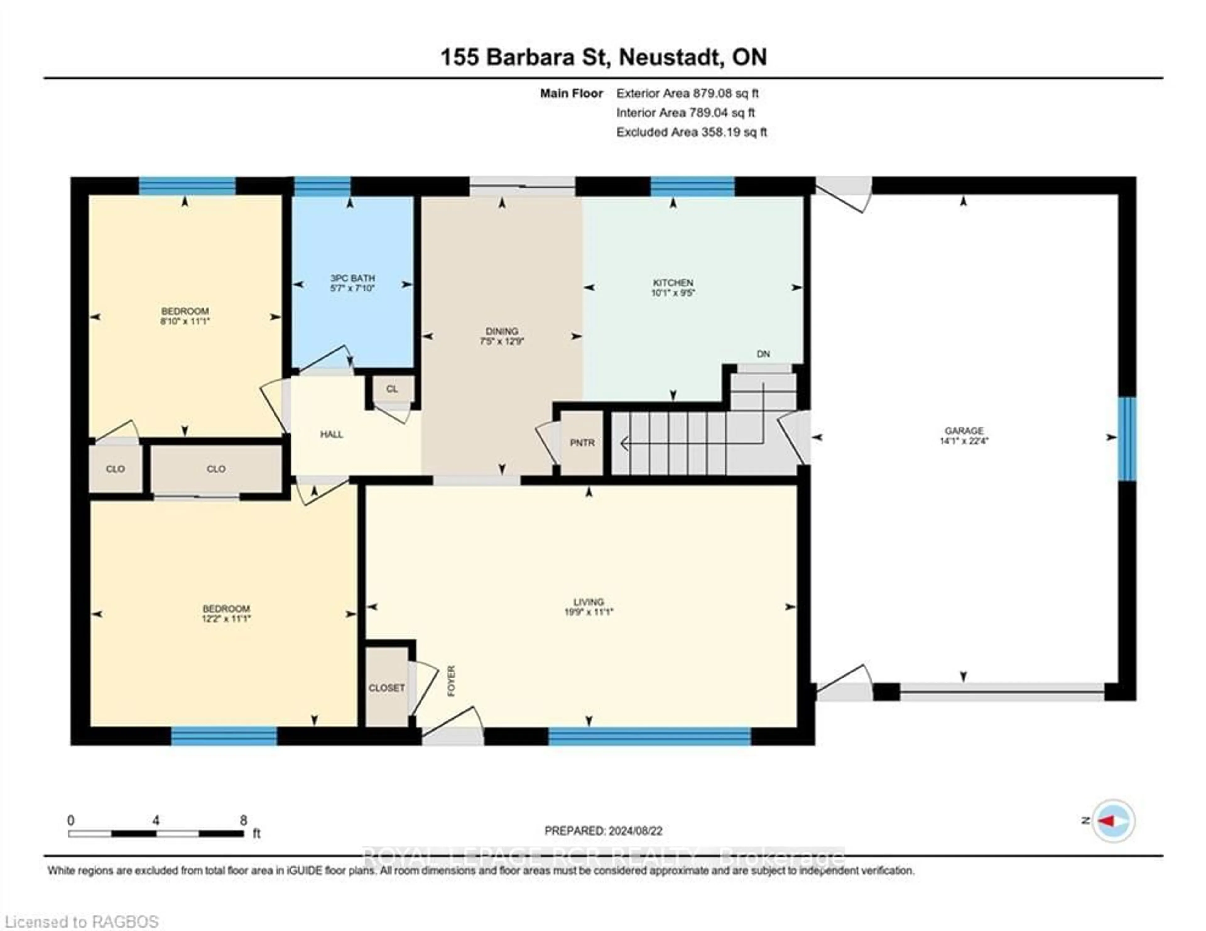 Floor plan for 155 BARBARA St, West Grey Ontario N0G 2M0