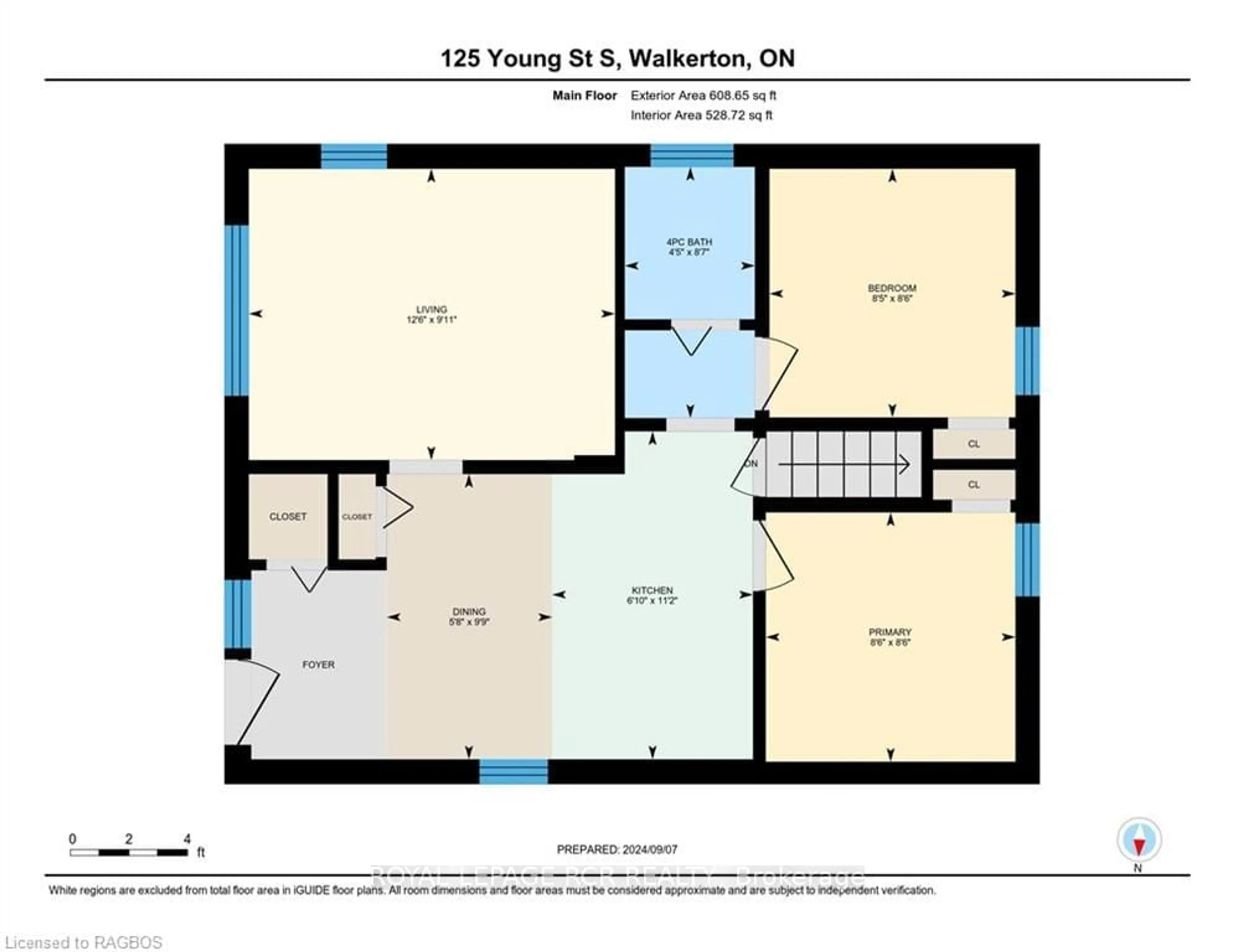 Floor plan for 125 YONGE St, Brockton Ontario N0G 2V0