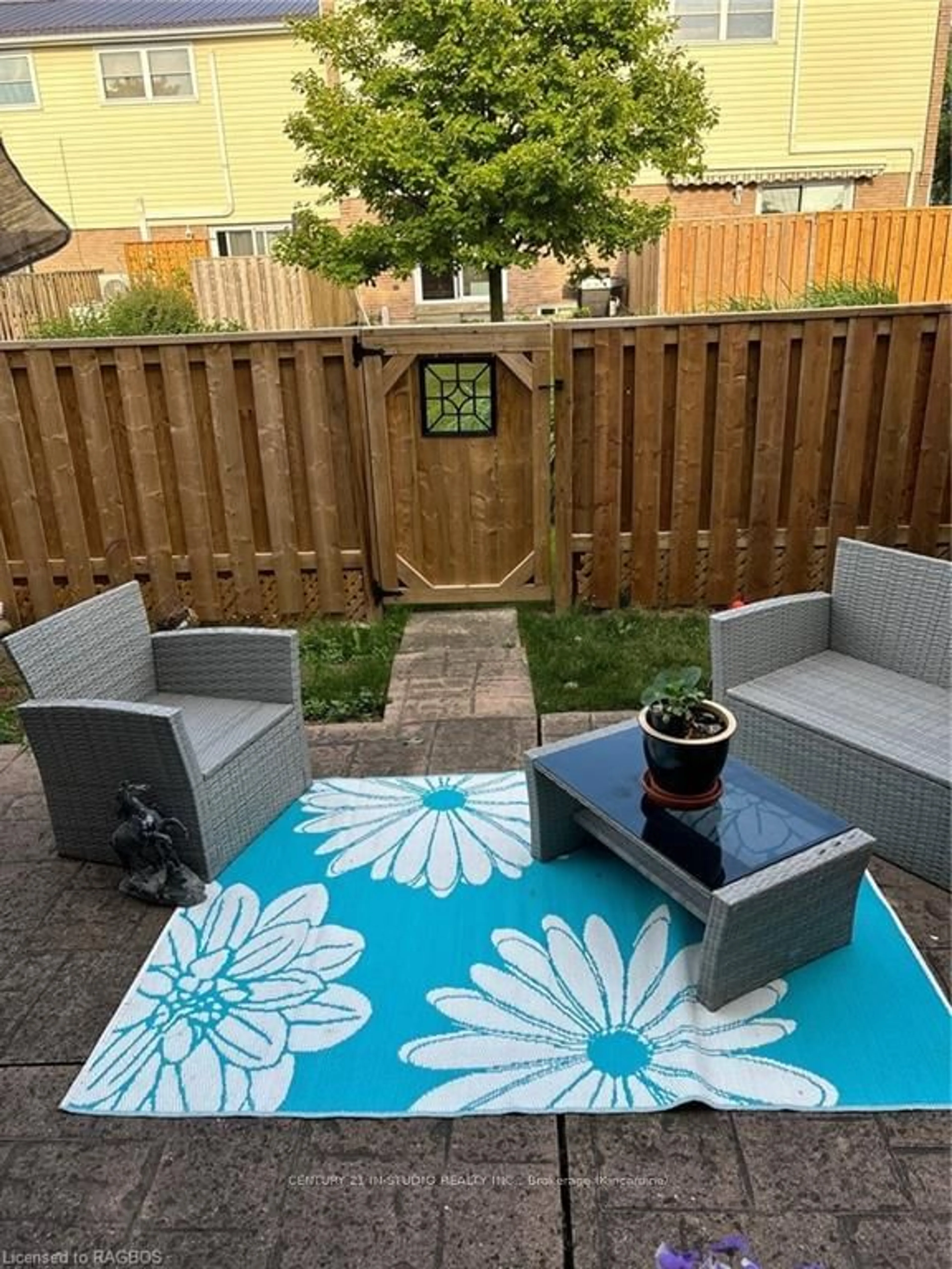 Patio, the fenced backyard for 8 PHILIP Pl, Kincardine Ontario N2Z 2E6