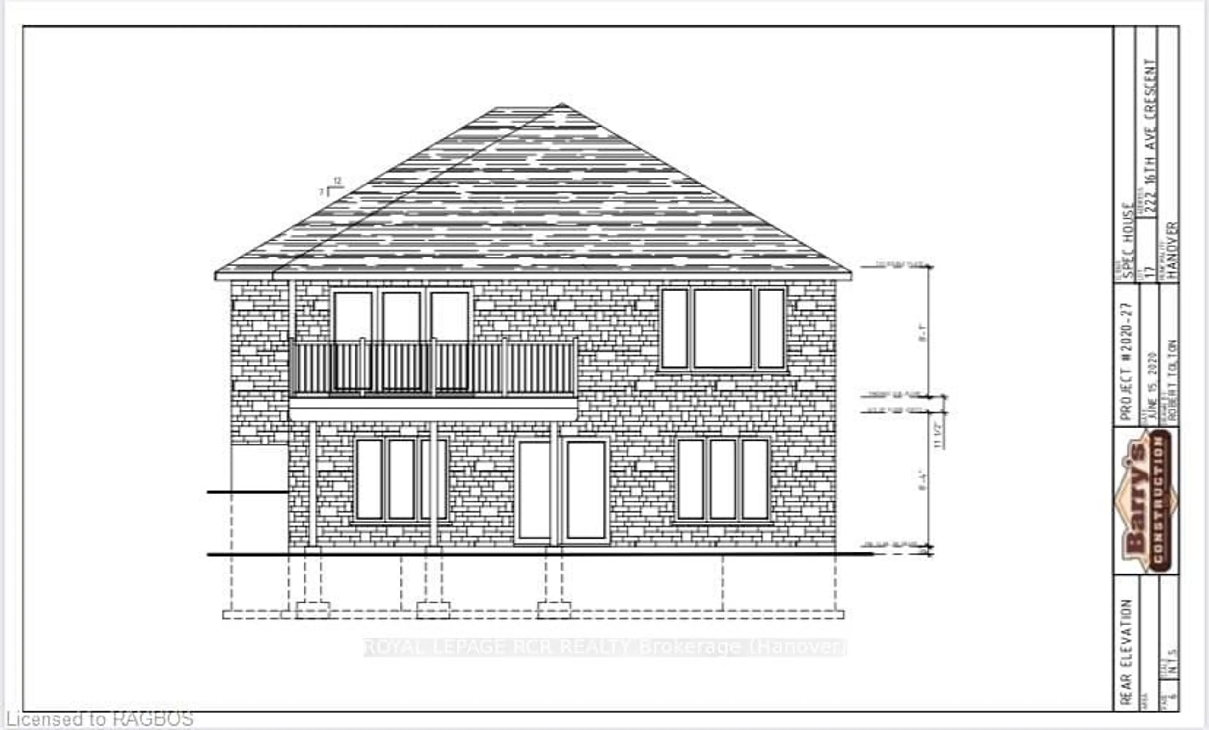 Floor plan for 222 16TH, Hanover Ontario N4N 3V3