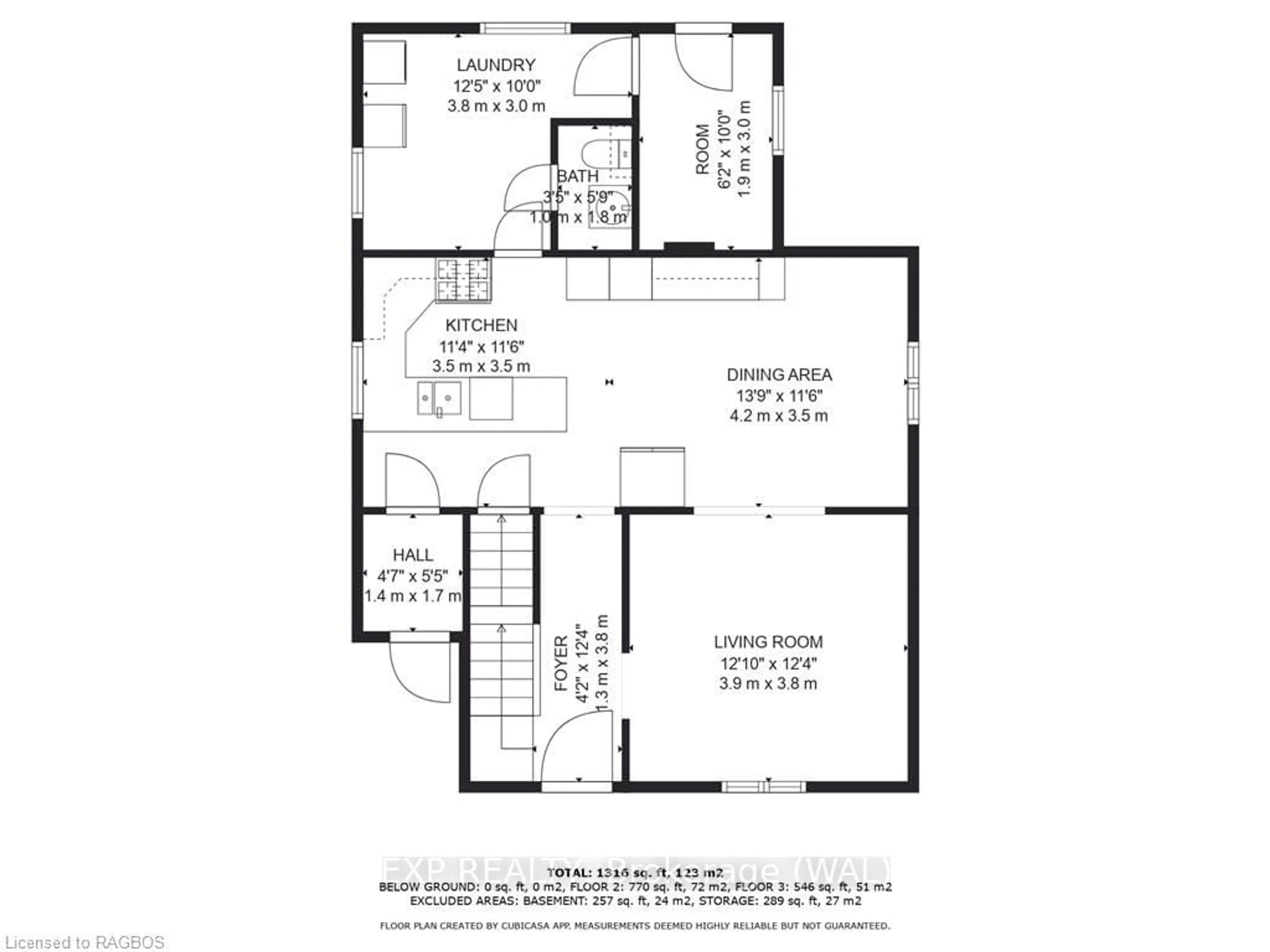 Floor plan for 213 3RD Ave, Arran-Elderslie Ontario N0G 1L0