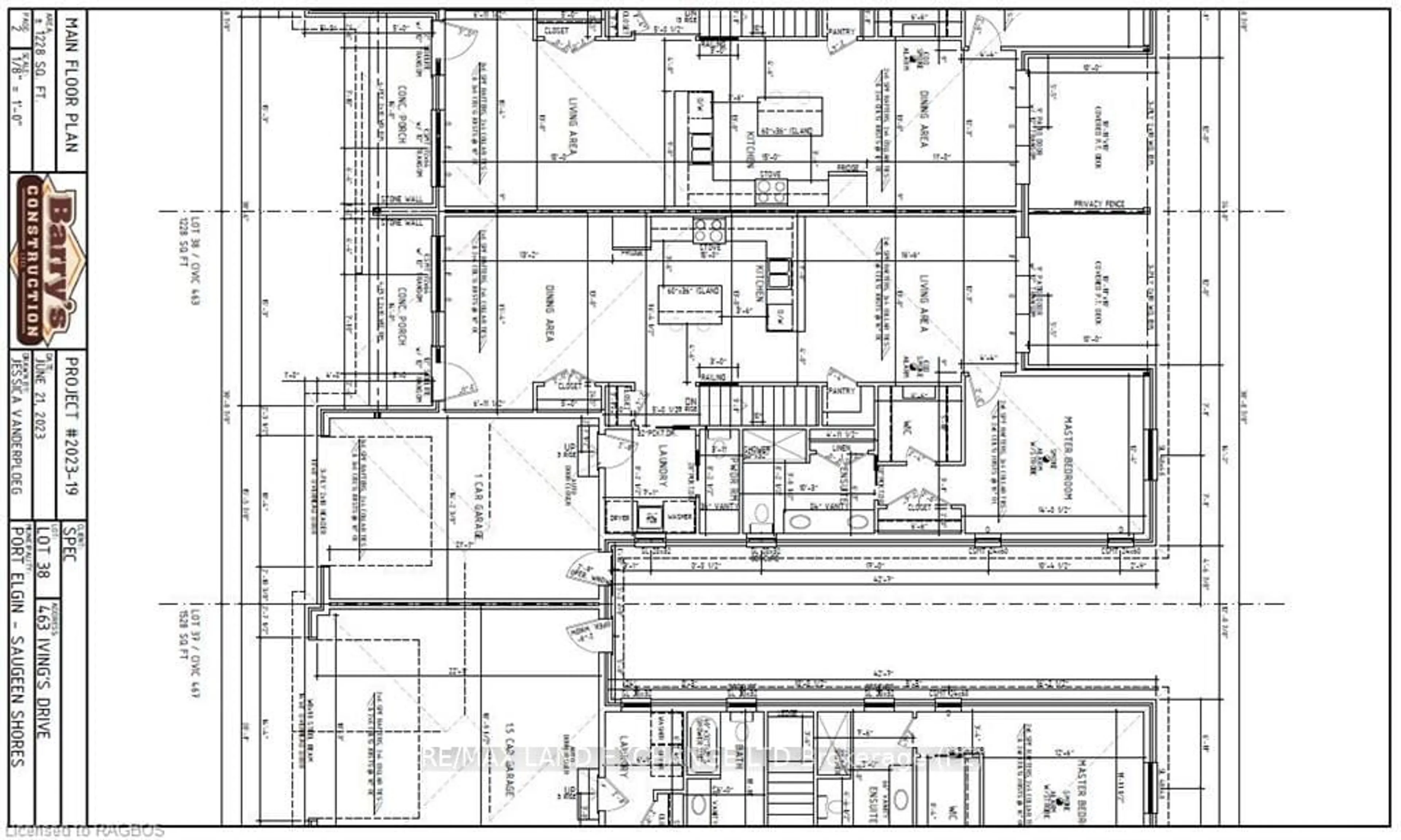 Floor plan for 463 IVINGS Dr, Saugeen Shores Ontario N0H 2C3