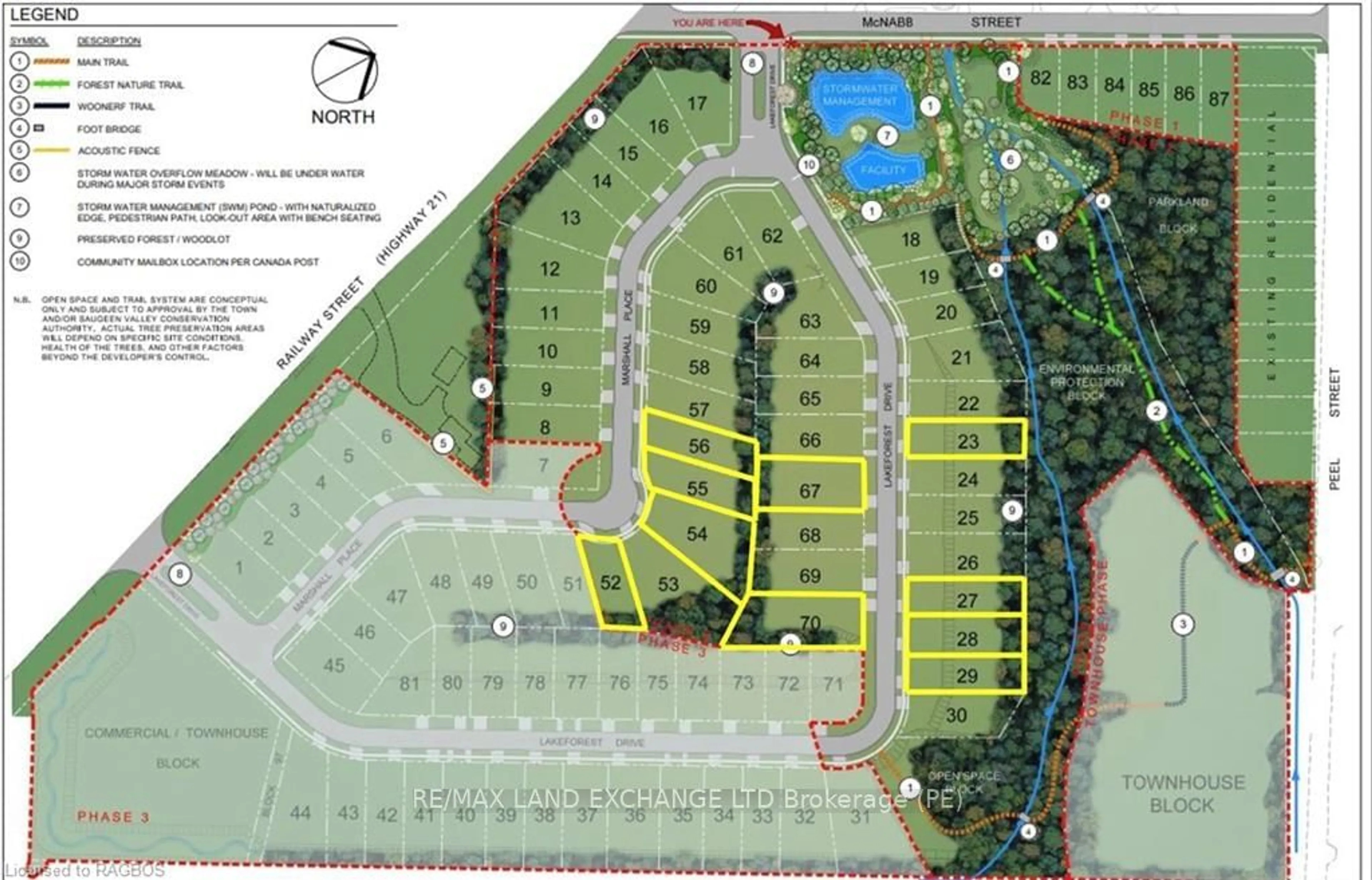 Picture of a map for 18 LAKEFOREST Dr #LOT 67, Saugeen Shores Ontario N0H 2L0