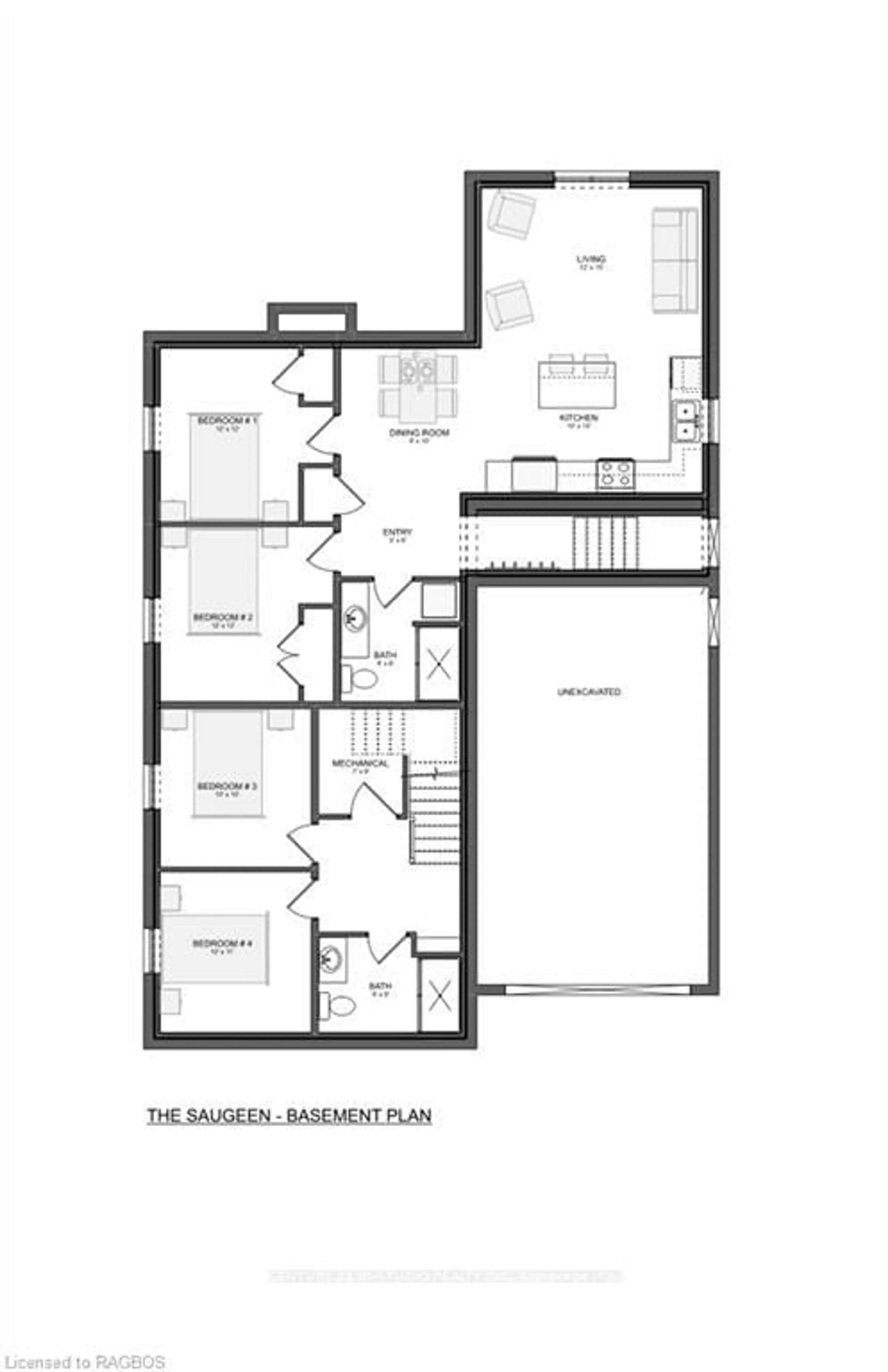 Floor plan for 15 GRENVILLE St, Saugeen Shores Ontario N0H 2L0