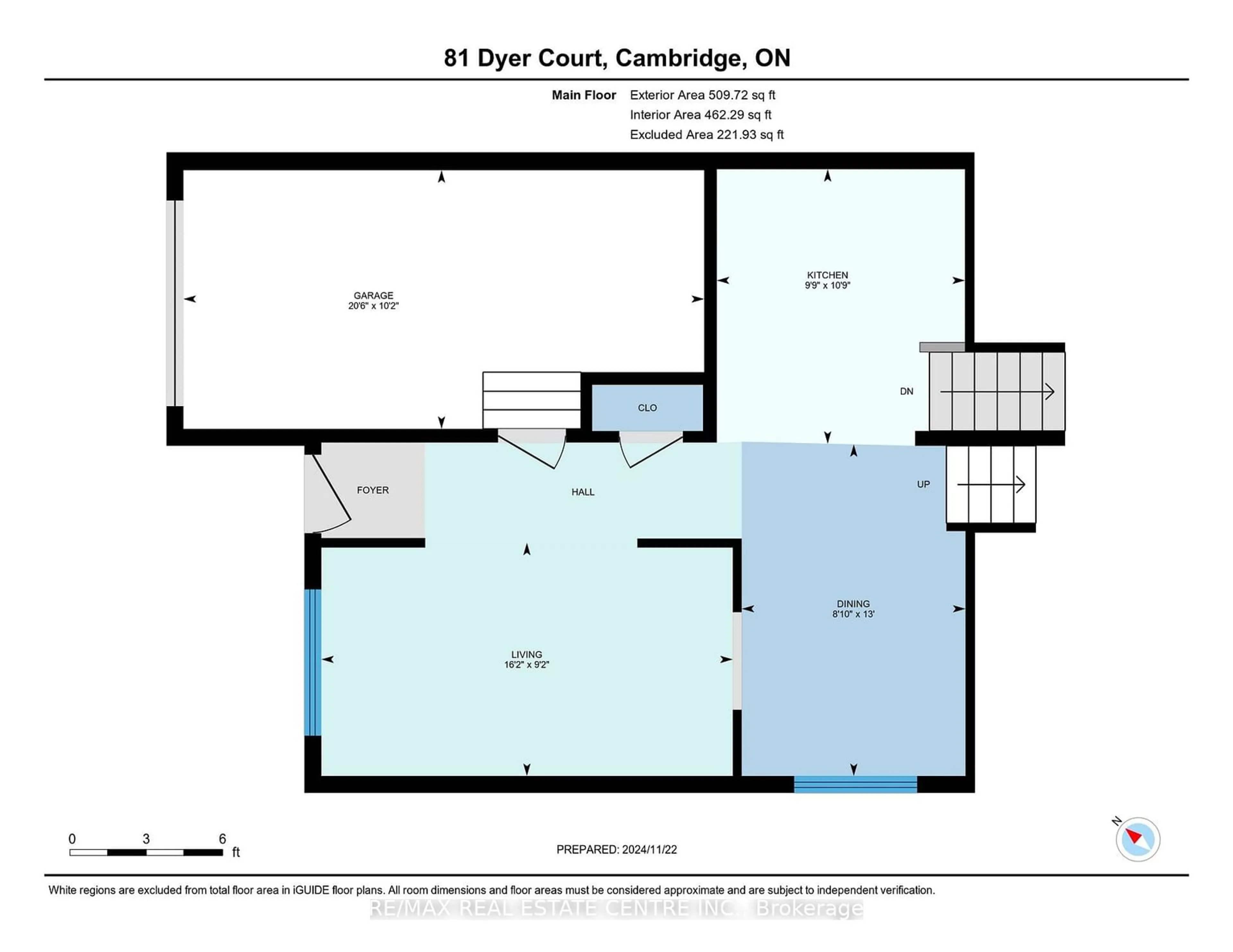 Floor plan for 81 Dyer Crt, Cambridge Ontario N3C 4B9