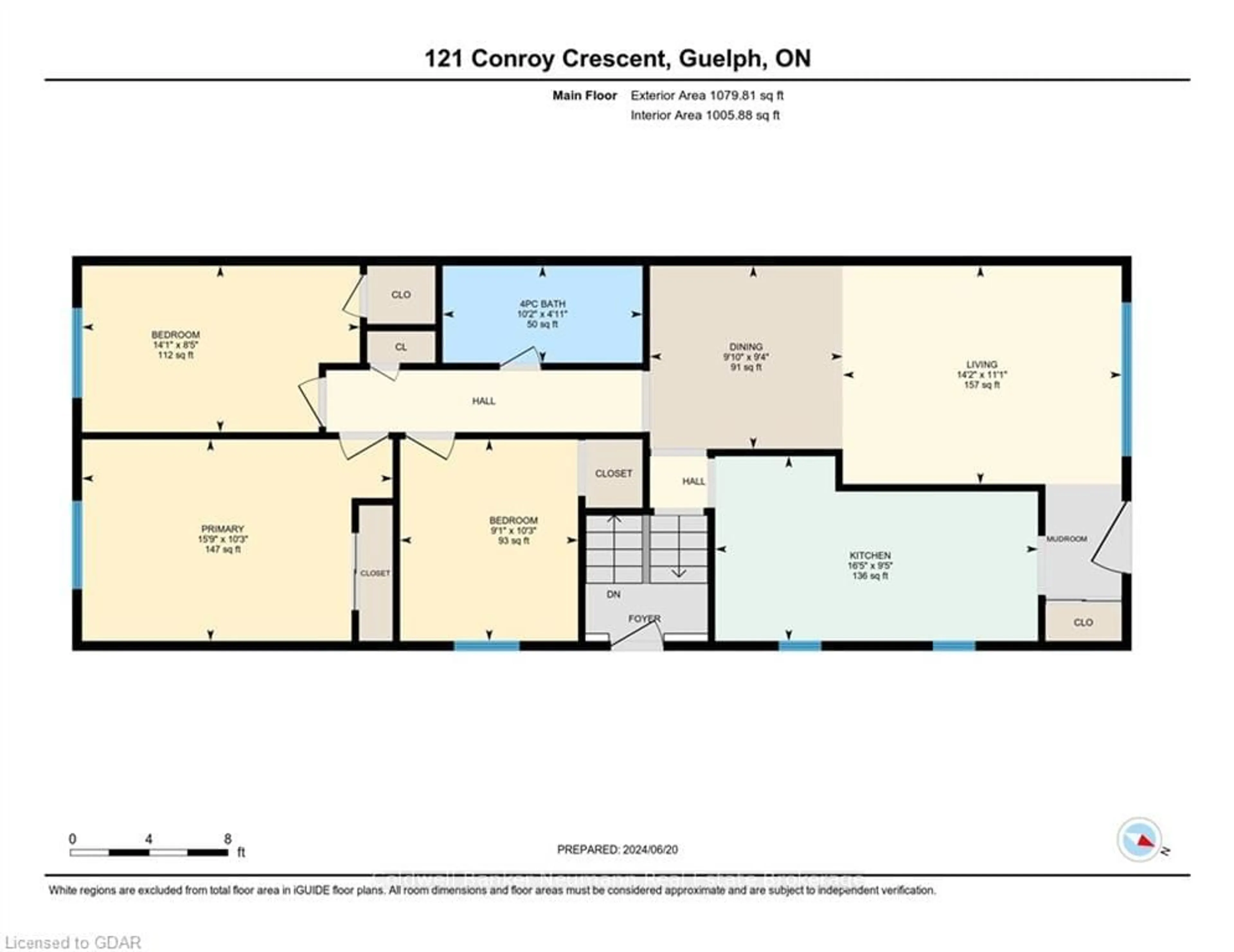 Floor plan for 121 CONROY Cres, Guelph Ontario N1G 2V5