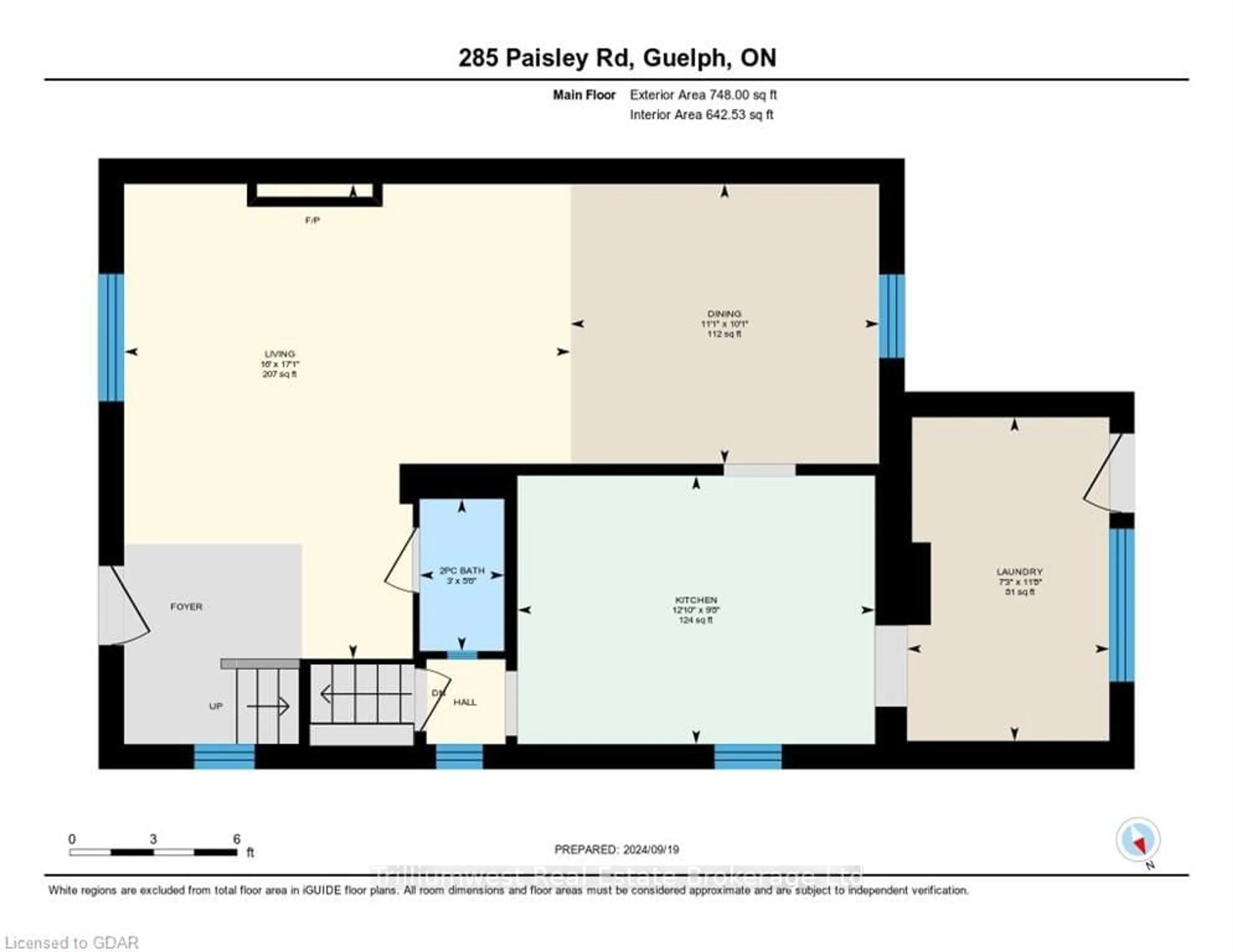 Floor plan for 285 PAISLEY Rd, Guelph Ontario N1H 2P8