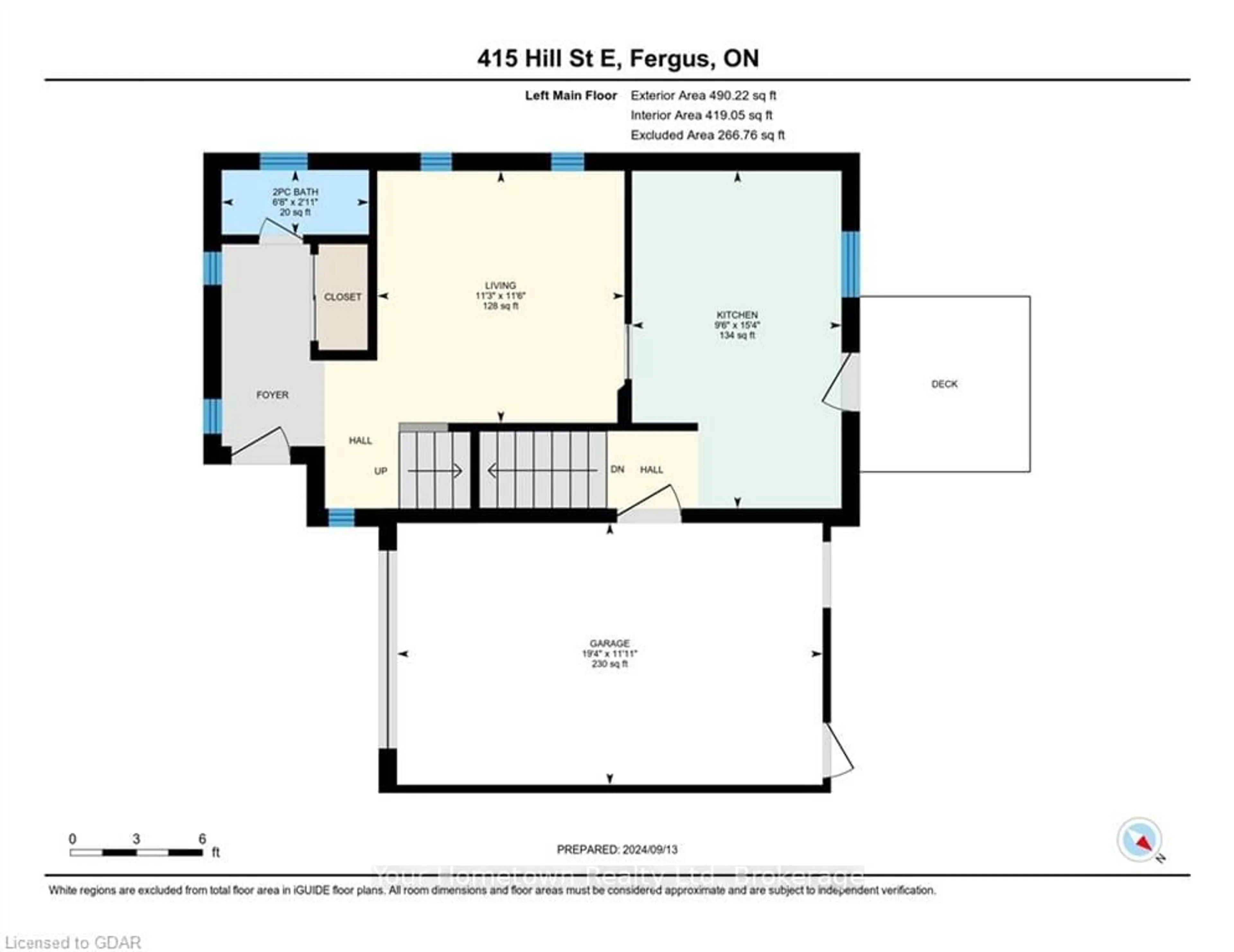 Floor plan for 415 HILL St, Centre Wellington Ontario N1M 1H6