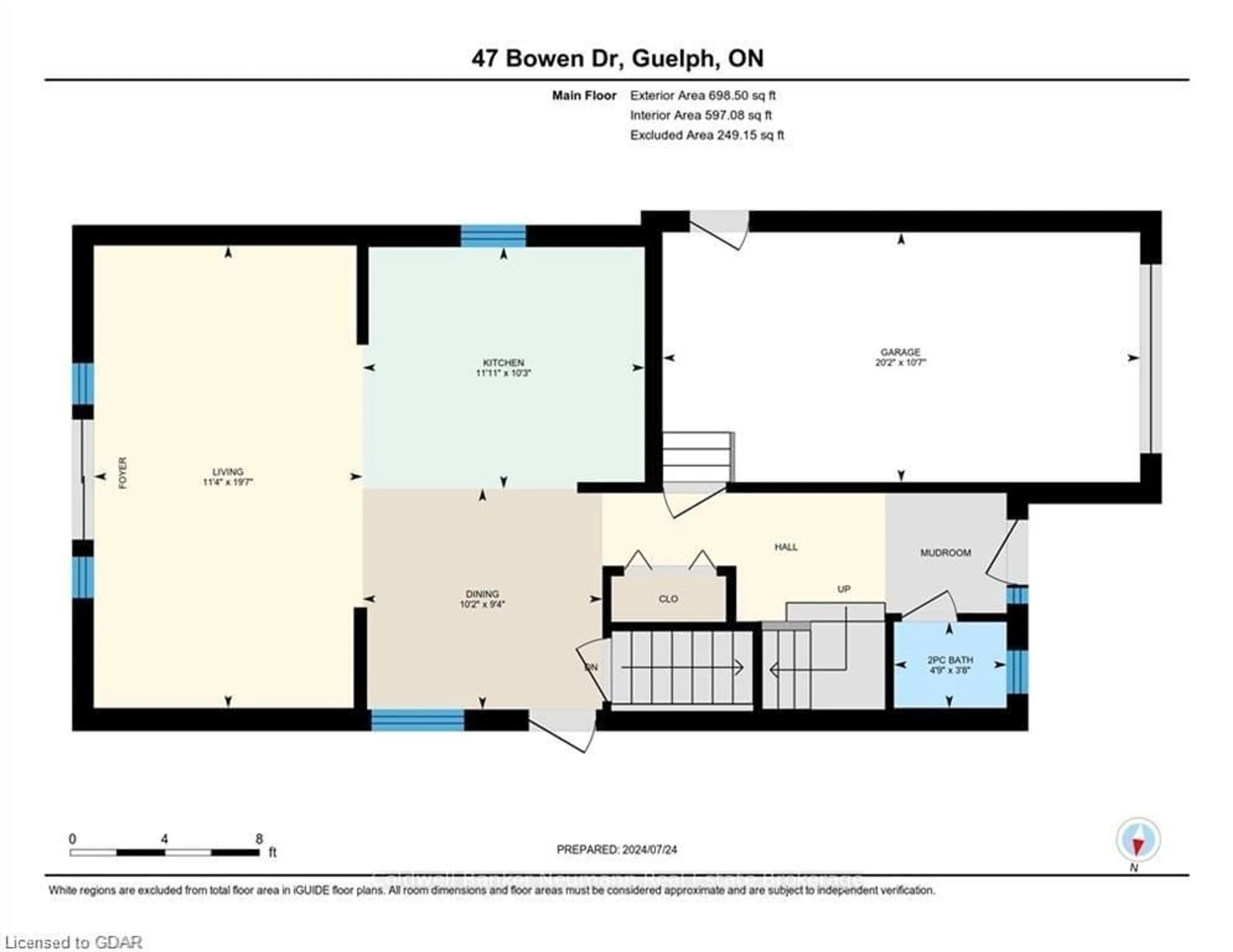 Floor plan for 47 BOWEN Dr, Guelph Ontario N1E 0C9