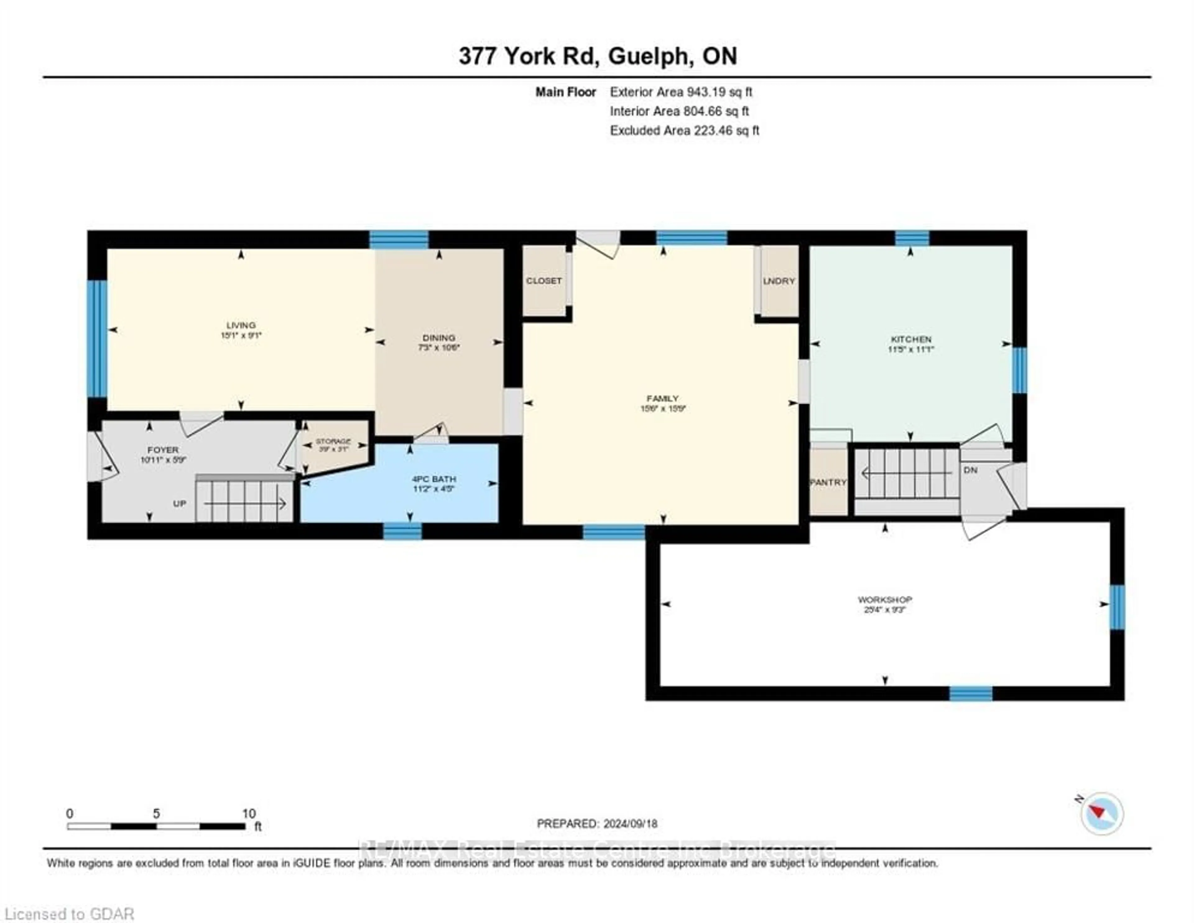 Floor plan for 377 YORK Rd, Guelph Ontario N1E 3H2