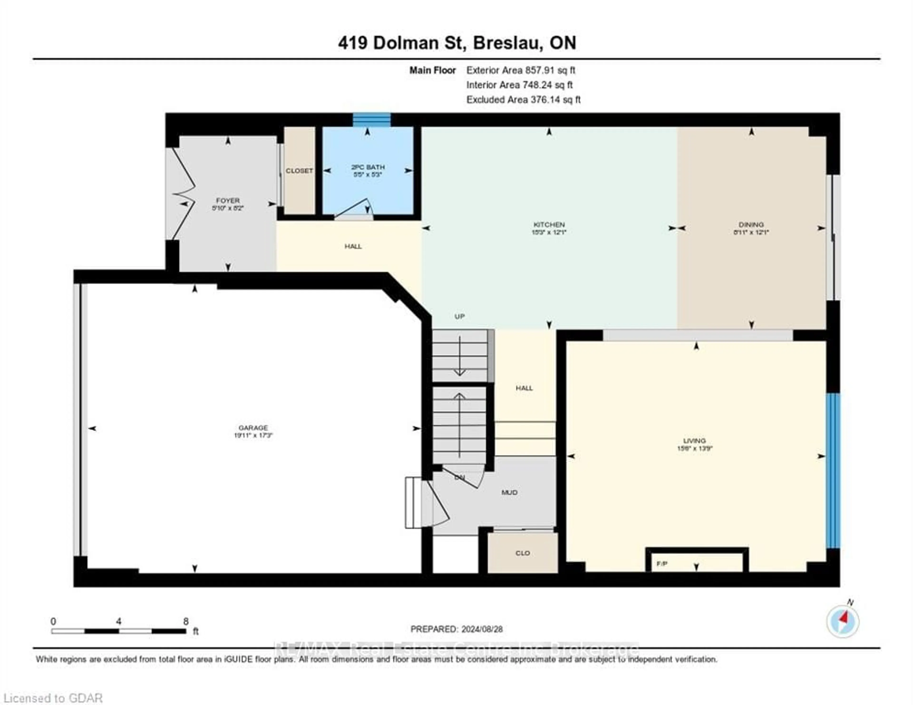 Floor plan for 419 DOLMAN STREET, Woolwich Ontario N0B 1M0