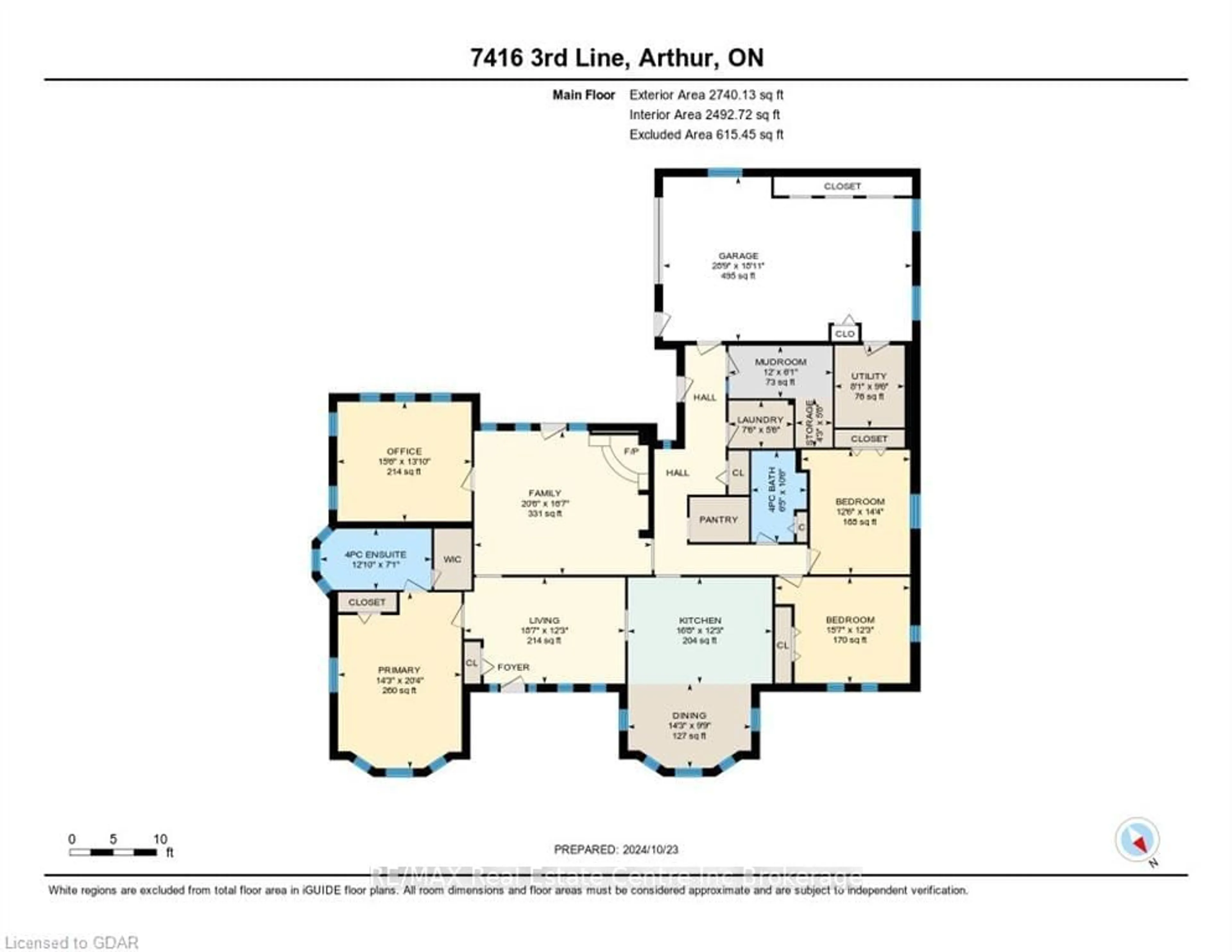 Floor plan for 7416 THIRD LINE, Wellington North Ontario N0G 1A0