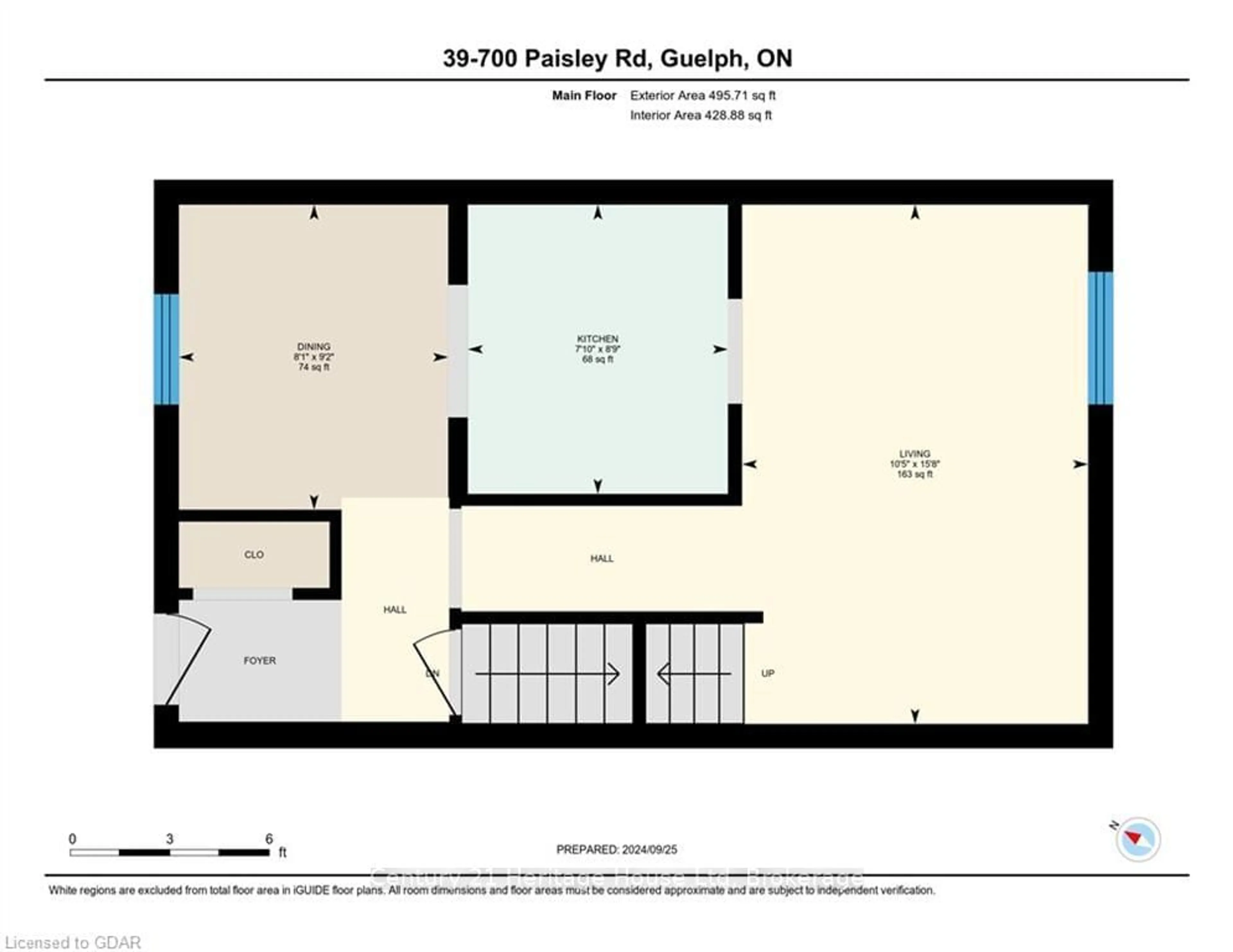 Floor plan for 700 PAISLEY Rd #39, Guelph Ontario N1K 1A3