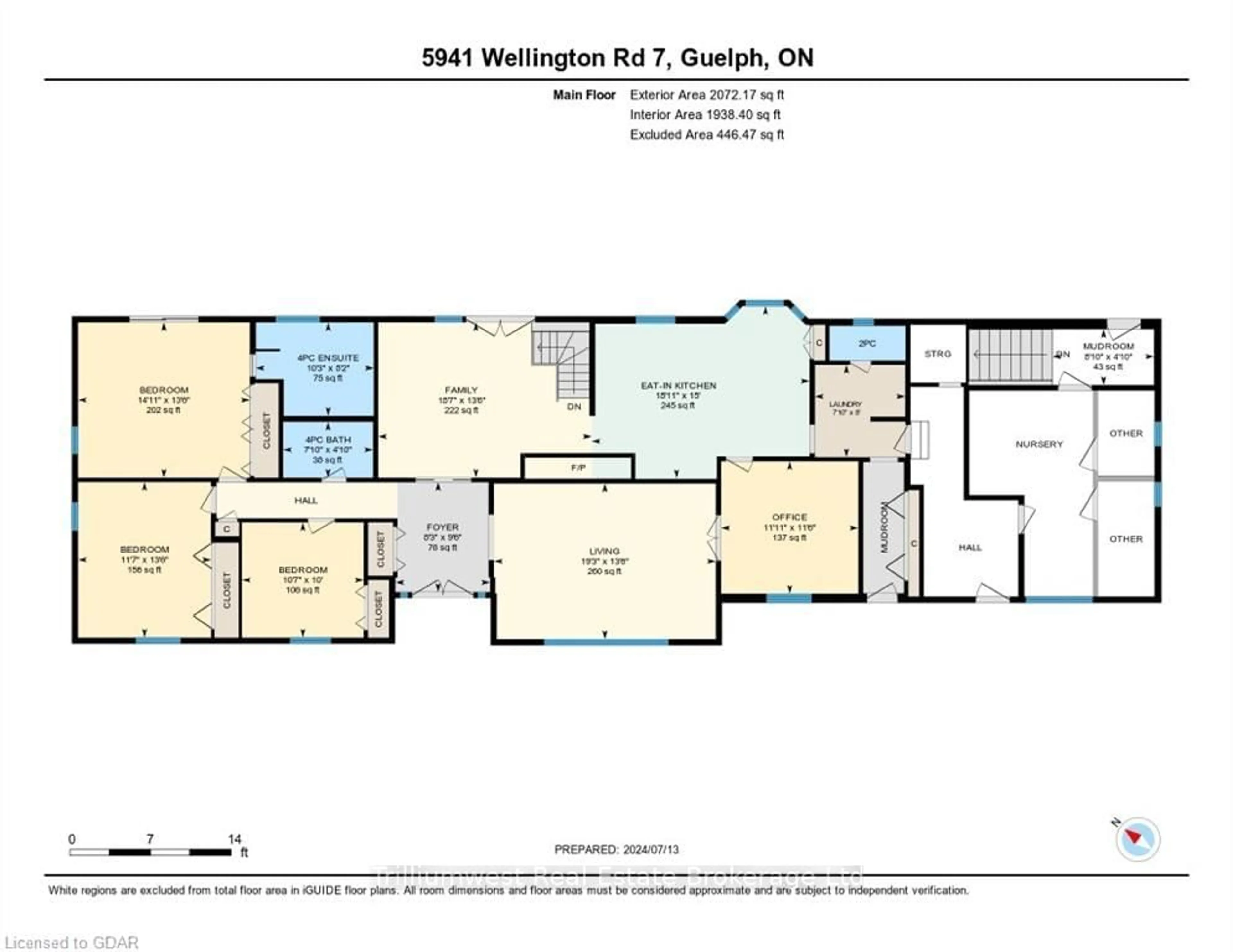 Floor plan for 5941 WELLINGTON RD. 7 Rd, Centre Wellington Ontario N1H 6J2