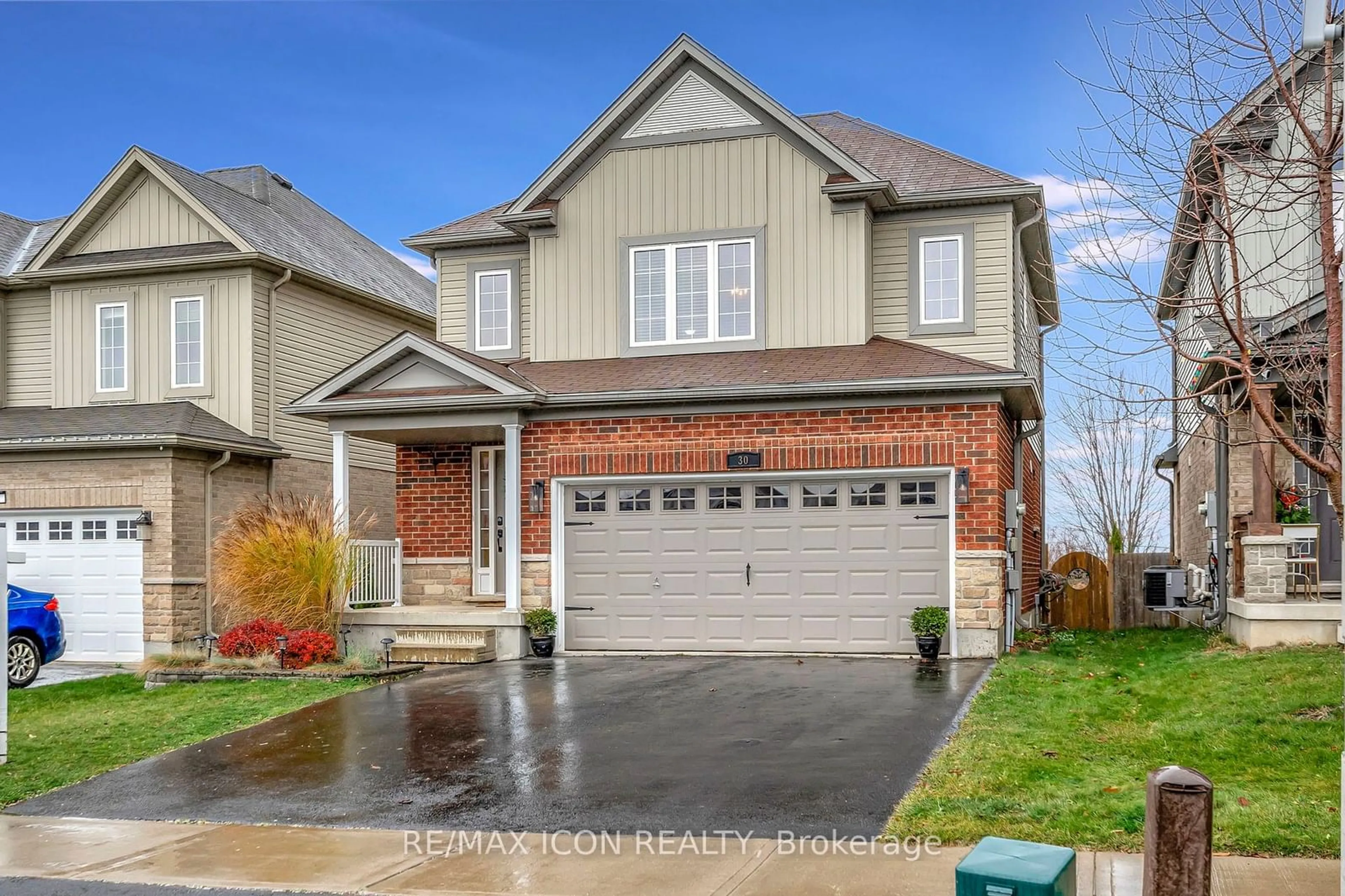 Frontside or backside of a home, the street view for 30 Patterson Dr, North Dumfries Ontario N0B 1E0