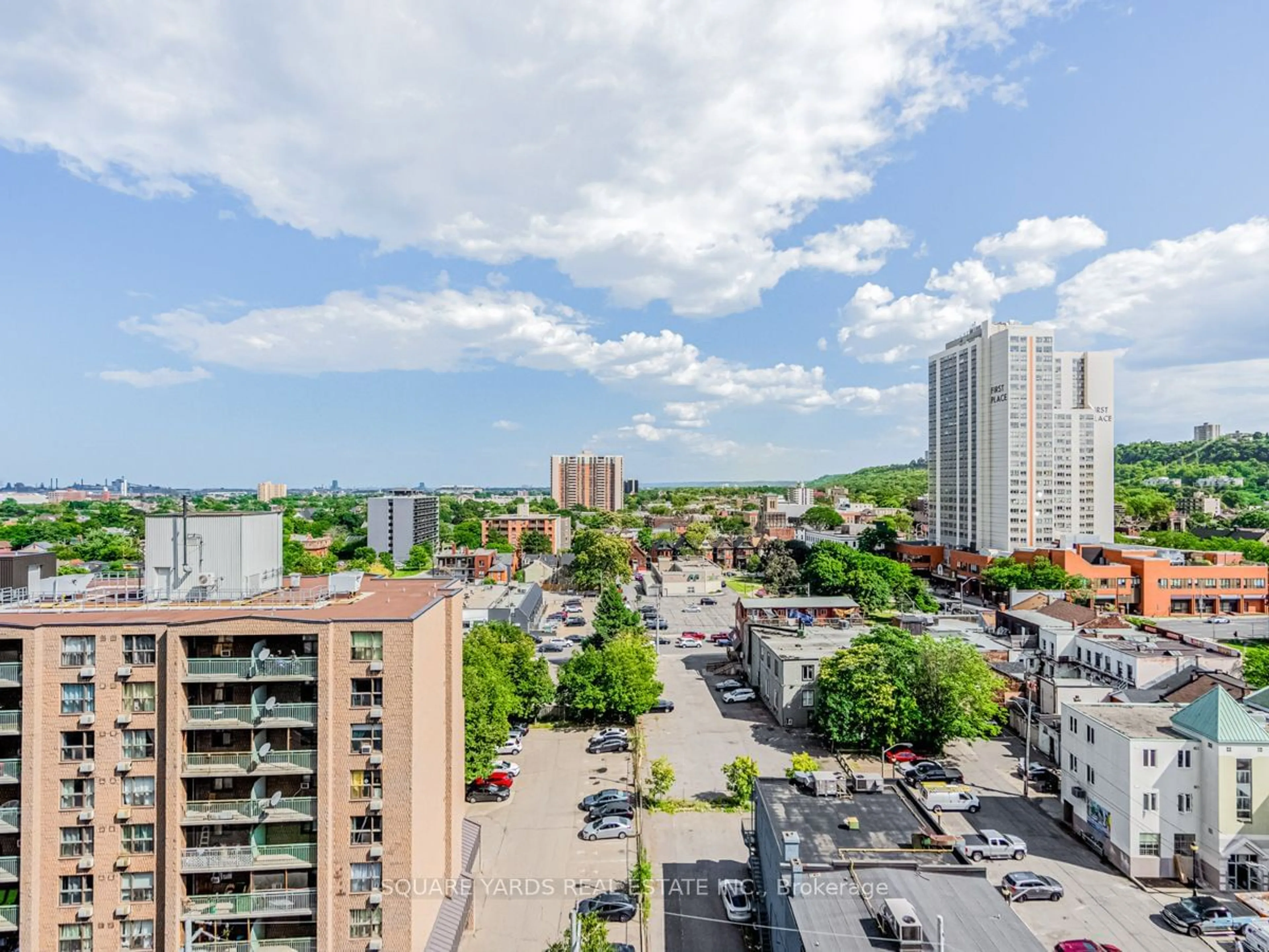 A pic from exterior of the house or condo, the view of city buildings for 1 Jarvis St #1120, Hamilton Ontario L8R 3J2