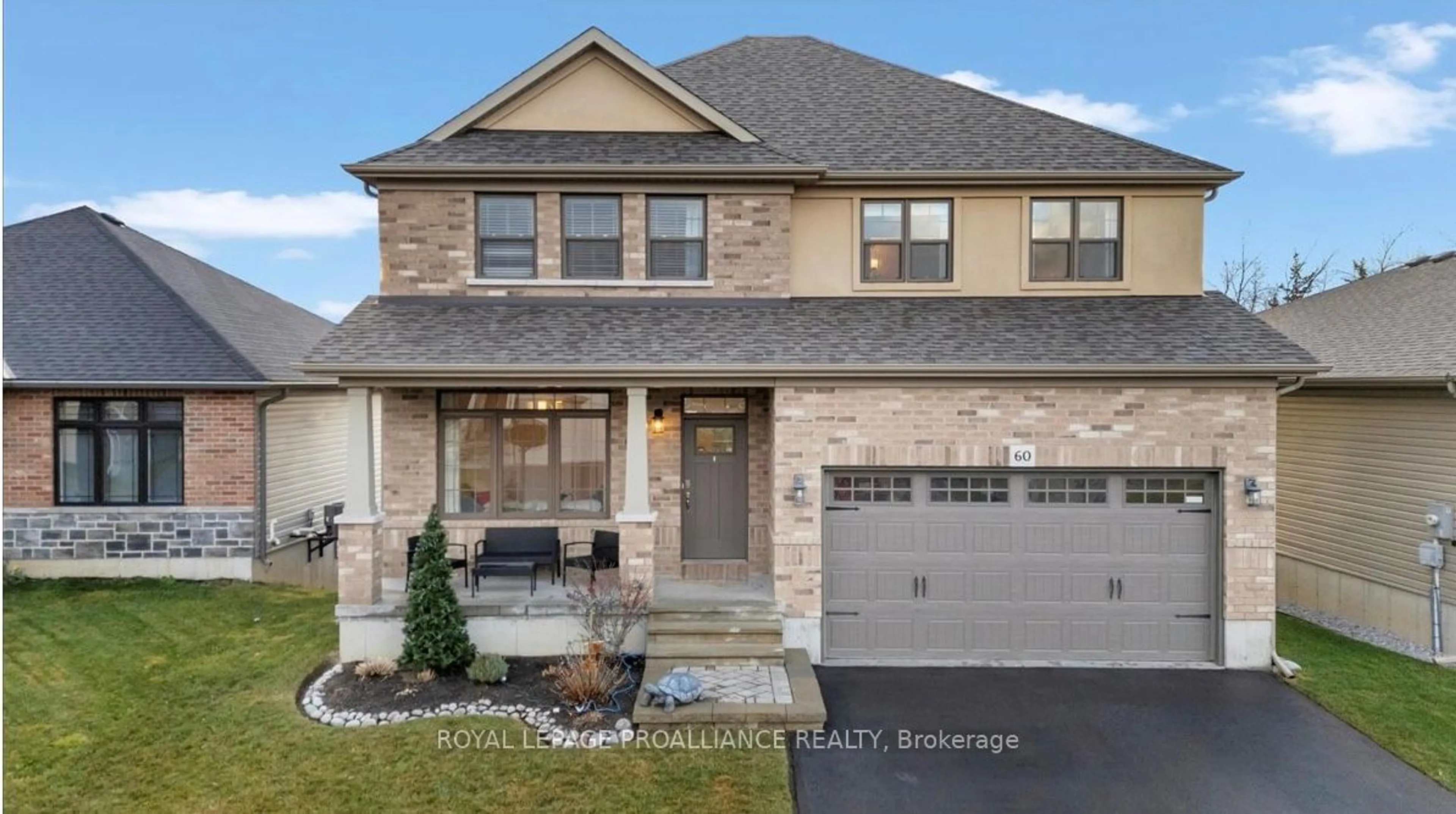 Home with brick exterior material for 60 Redwood Dr, Belleville Ontario K8N 0K4