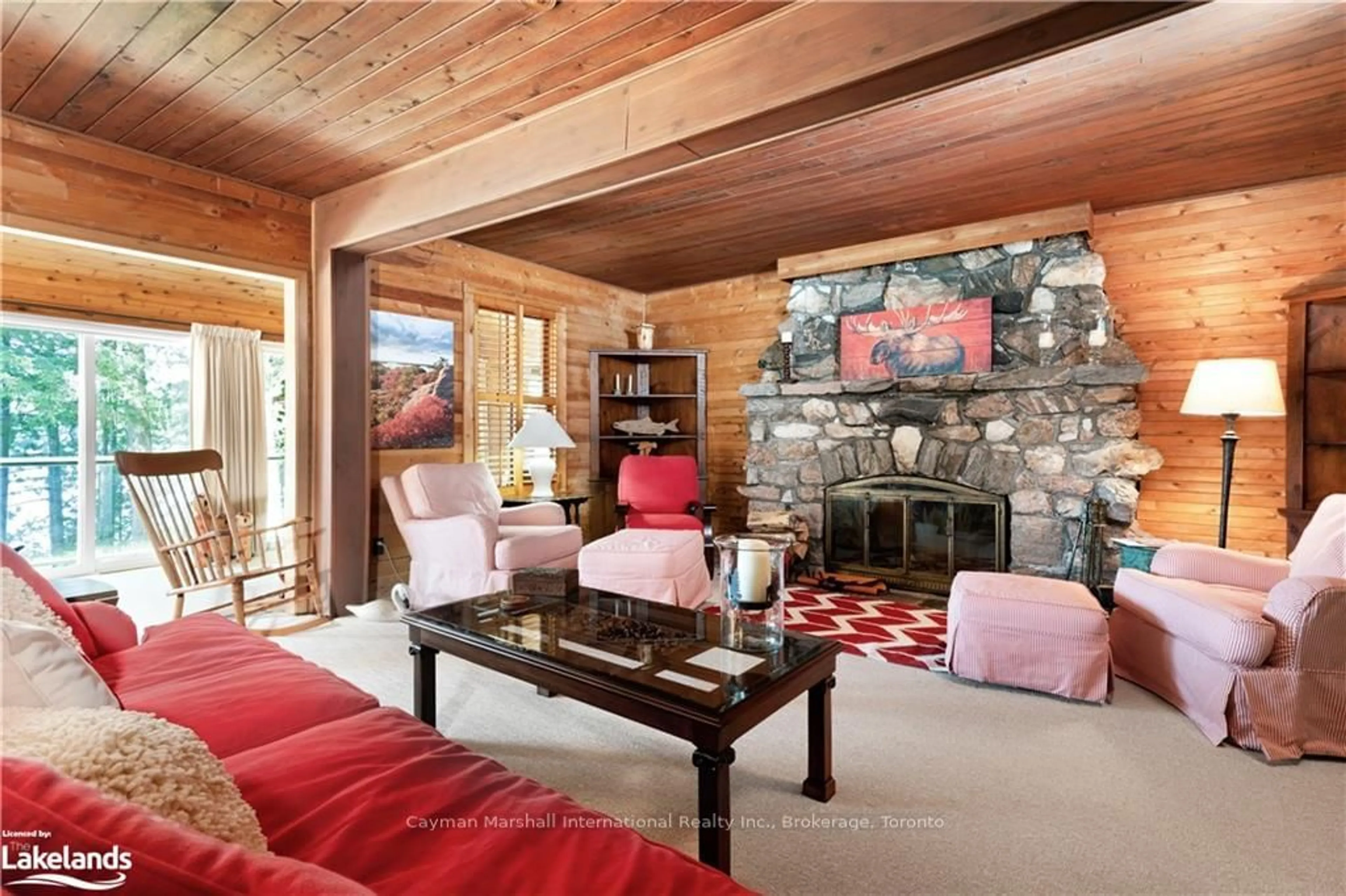 Living room, wood floors for 1045 KINGS Rd, Lake of Bays Ontario P0B 1A0