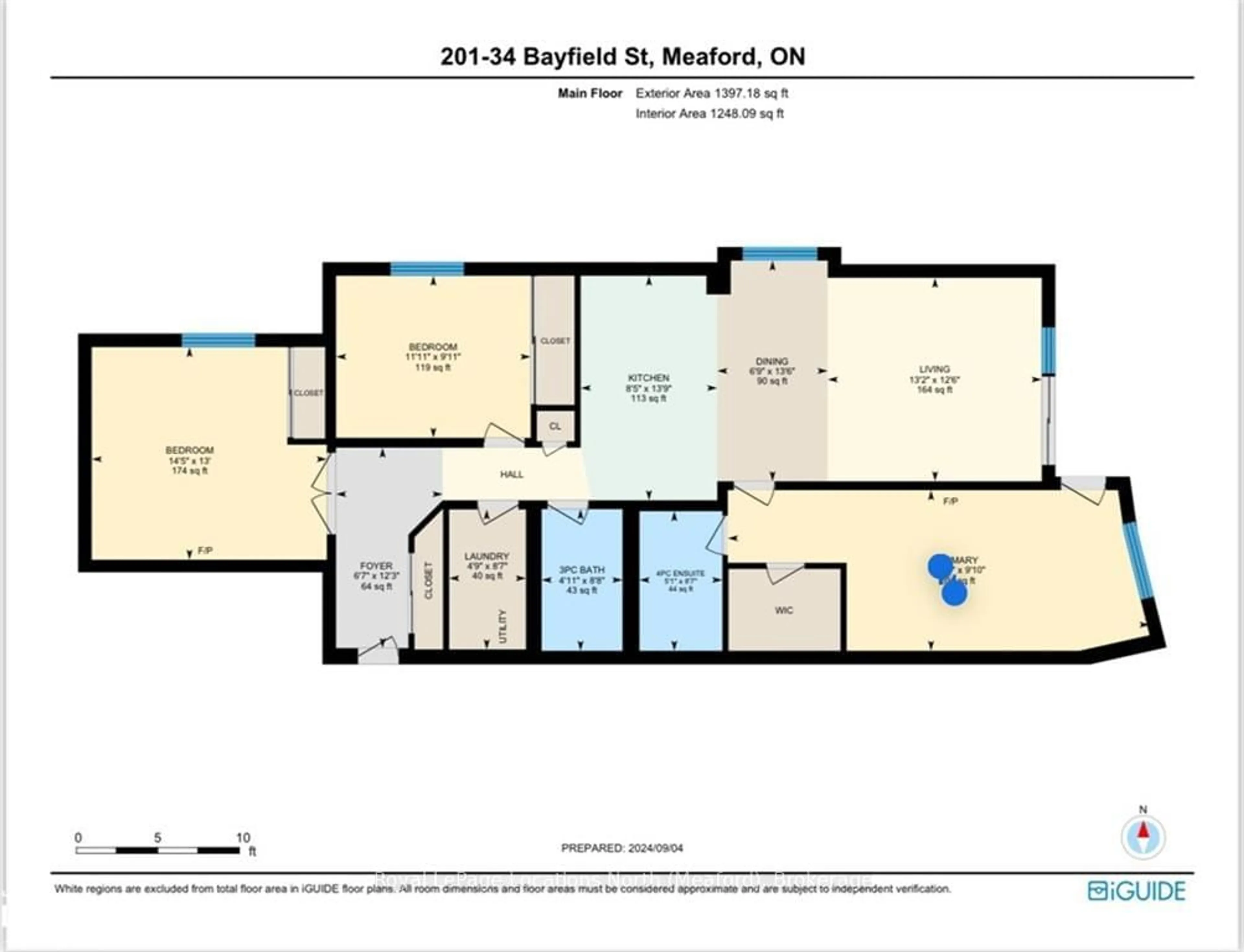 Floor plan for 34 BAYFIELD St #201, Meaford Ontario N4L 1Y2