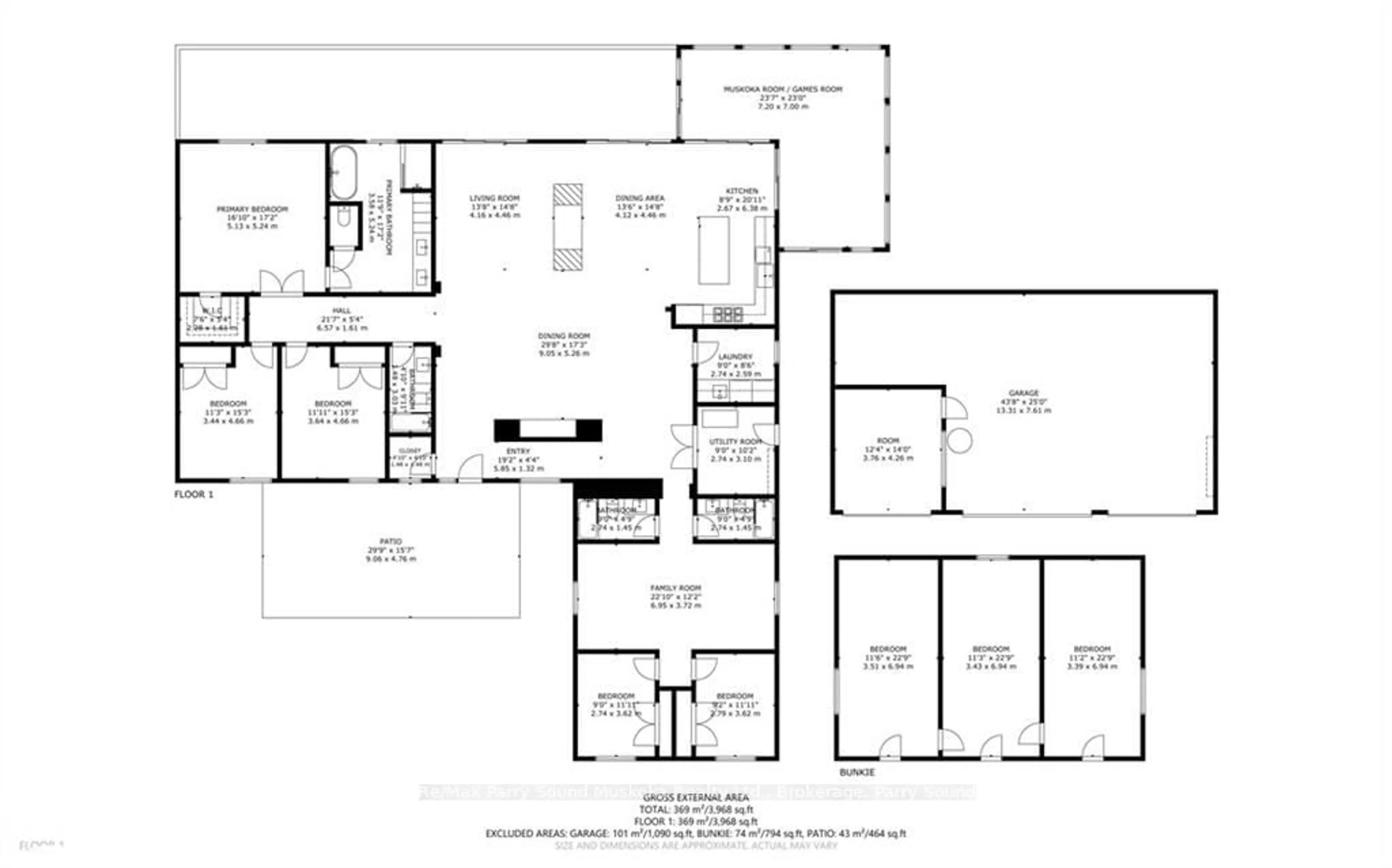 Floor plan for 57 10TH, Seguin Ontario P2A 2W8