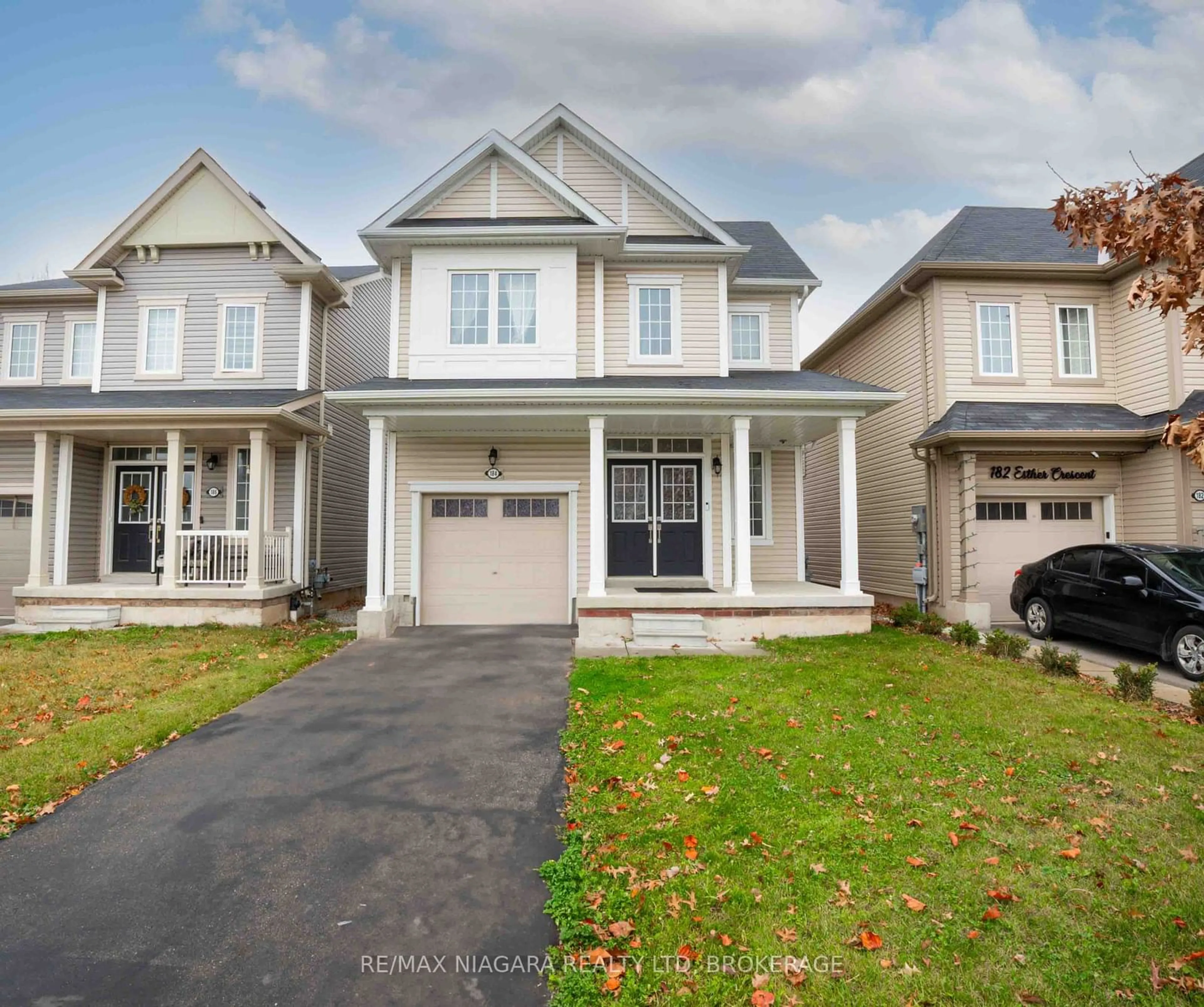 Frontside or backside of a home, the street view for 184 Esther Cres, Thorold Ontario L3B 0G9