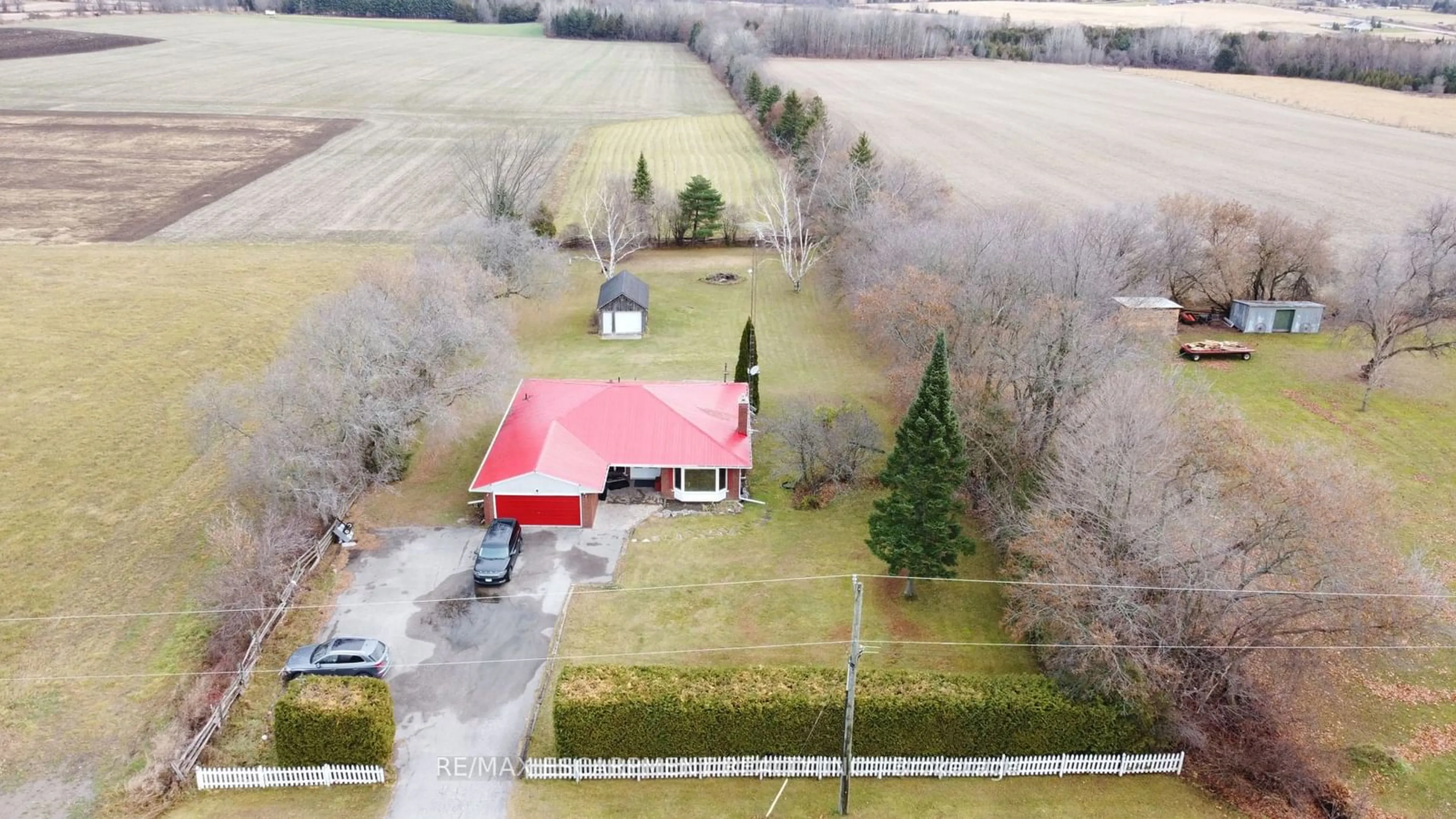 A pic from outside/outdoor area/front of a property/back of a property/a pic from drone, building for 1164 Killarney Bay Rd, Kawartha Lakes Ontario K0M 1G0