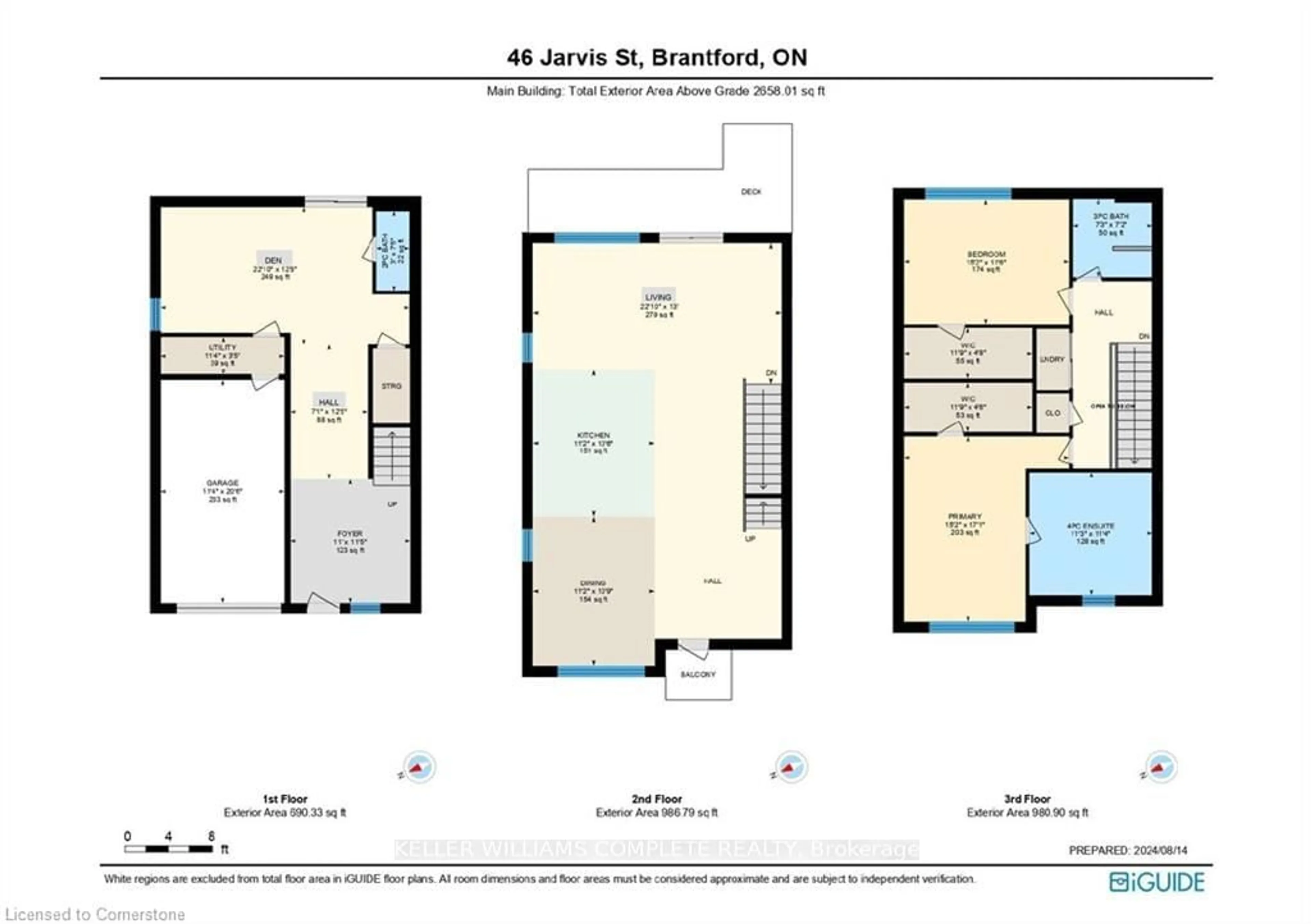 Floor plan for 46 Jarvis St, Brantford Ontario N3T 4A8