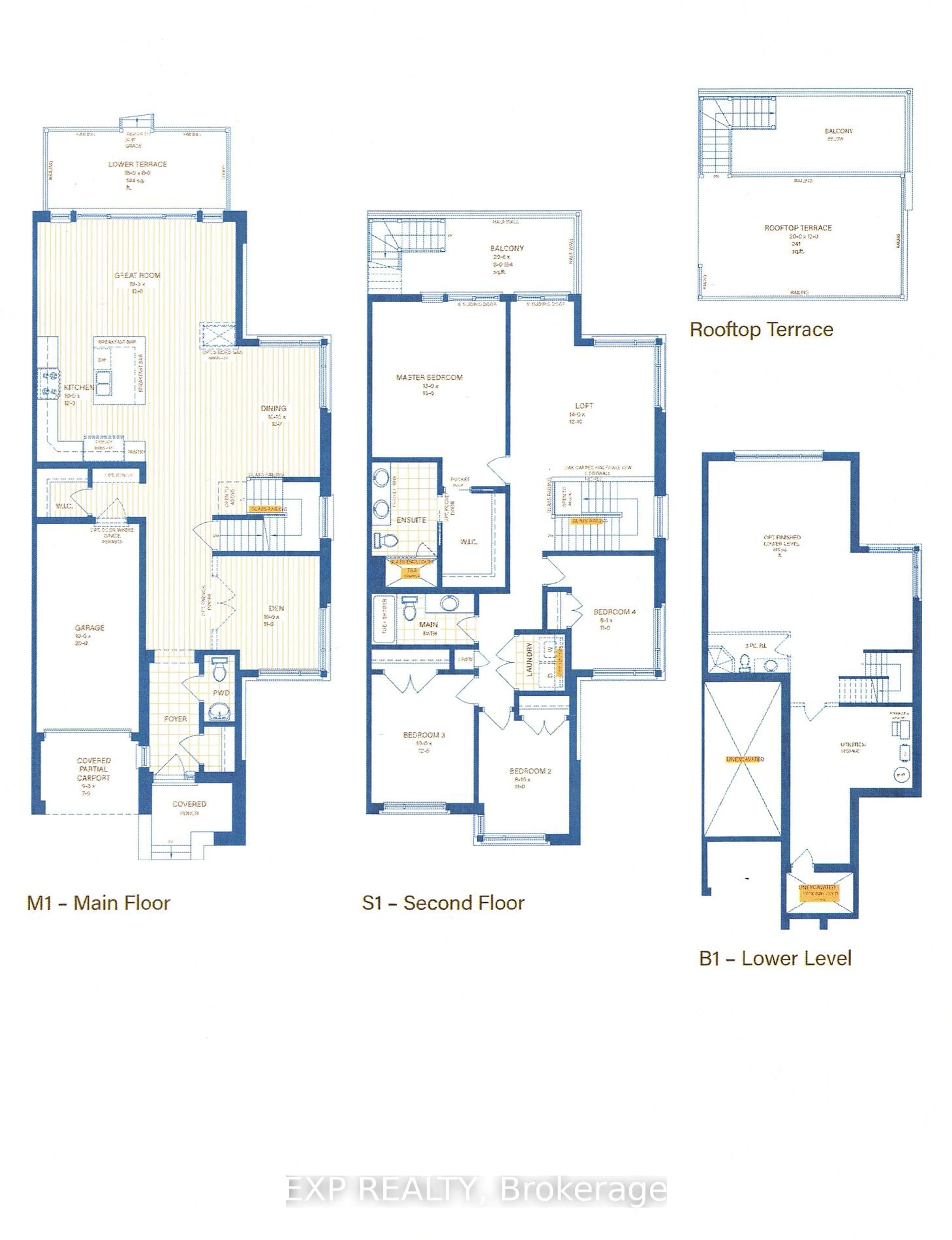 Floor plan for 35 Midhurst Hts #7, Hamilton Ontario L8J 0K9