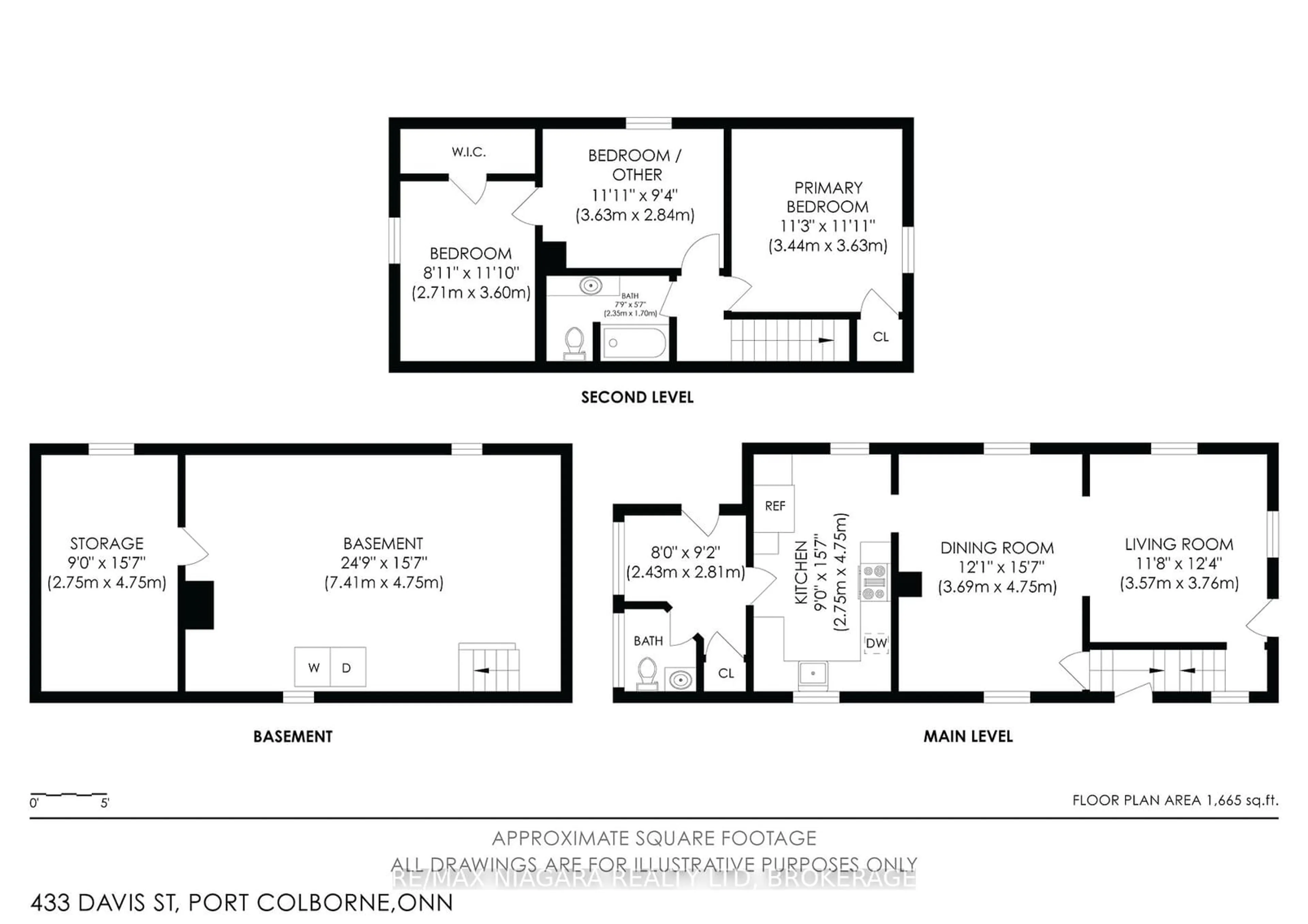 Floor plan for 433 Davis St, Port Colborne Ontario L3K 1Z7