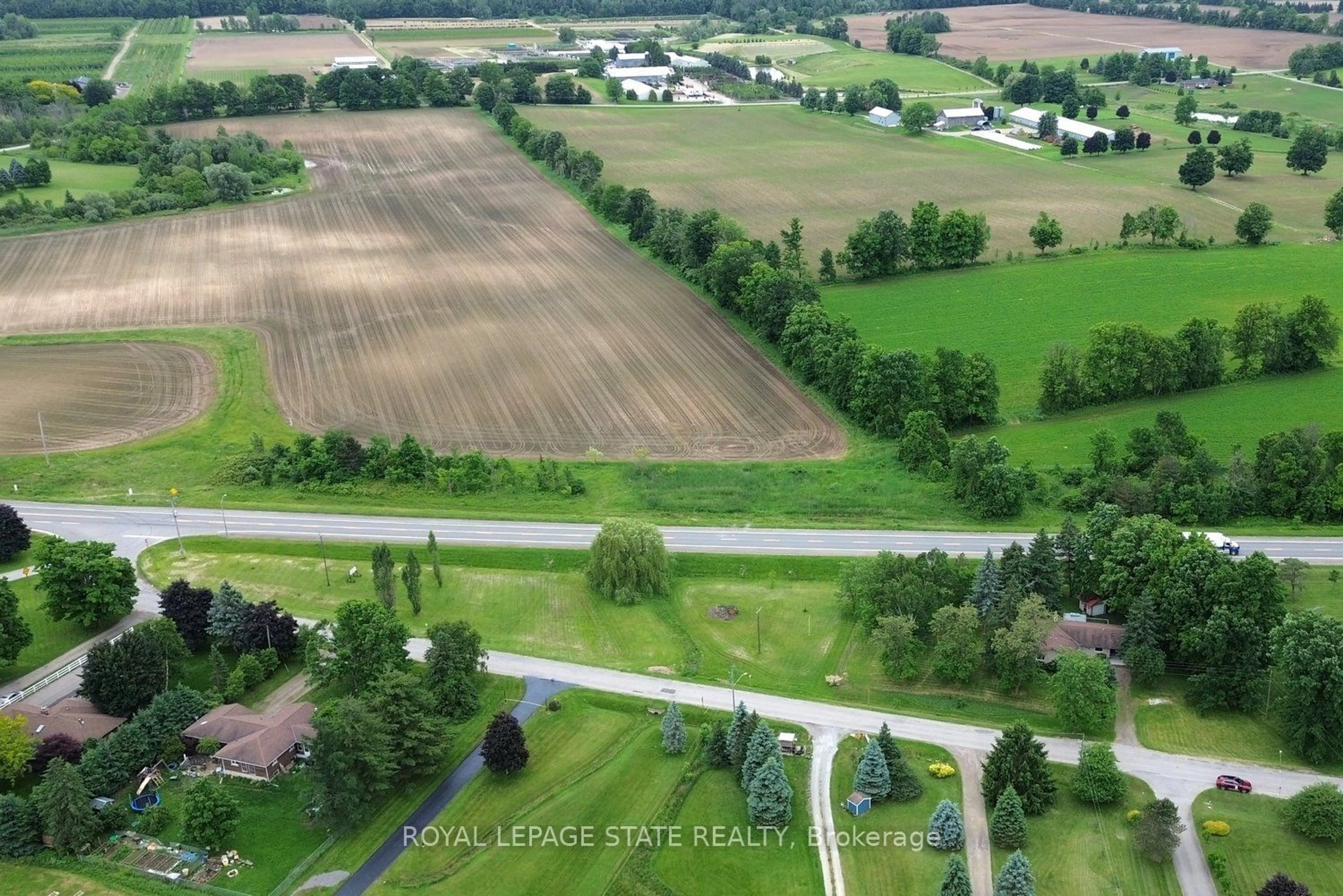 Frontside or backside of a home, the street view for 731 Old Hwy 8, Hamilton Ontario L0R 1X0