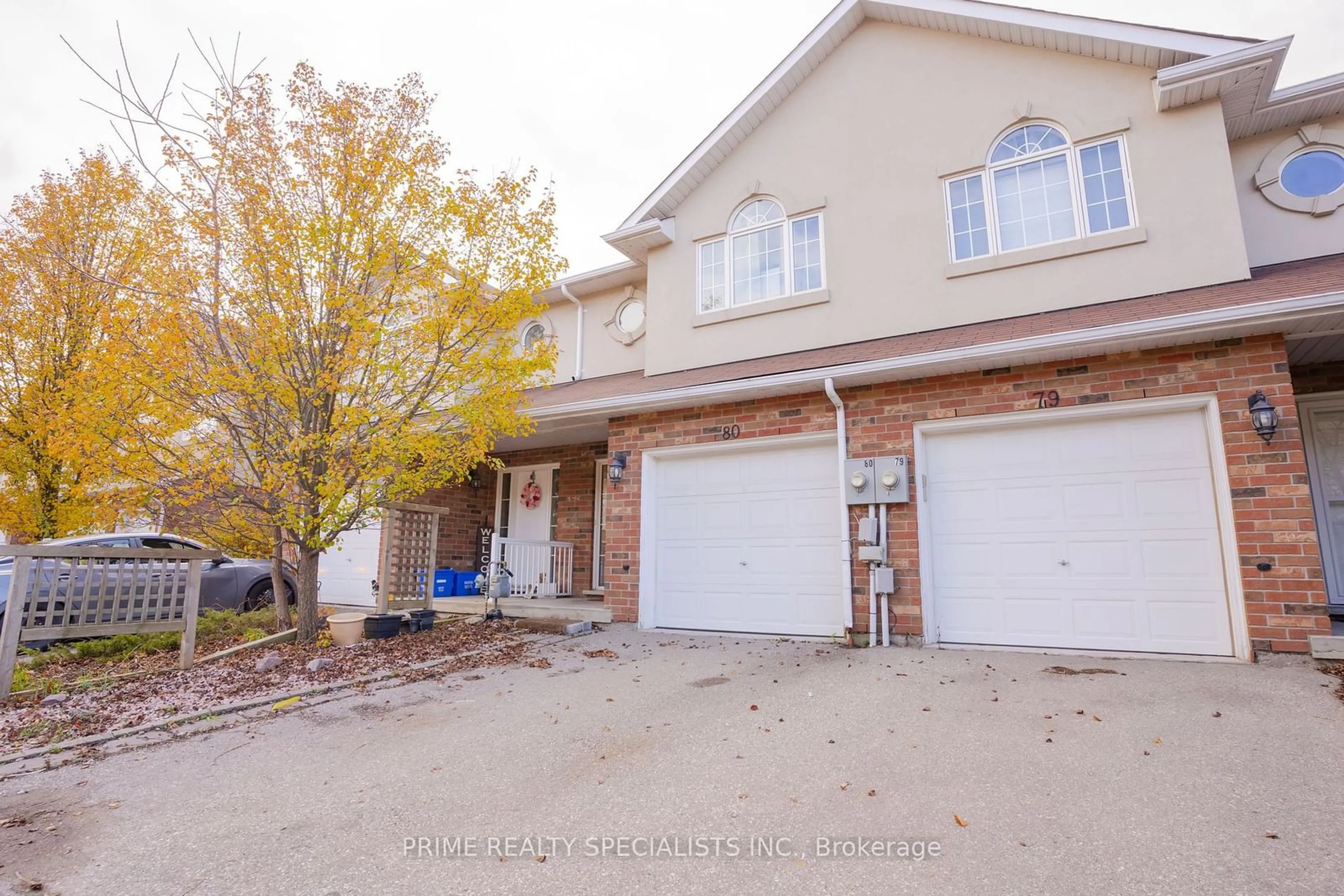 Frontside or backside of a home, the street view for 20 Mcconkey Cres #80, Brant Ontario N3S 0B6