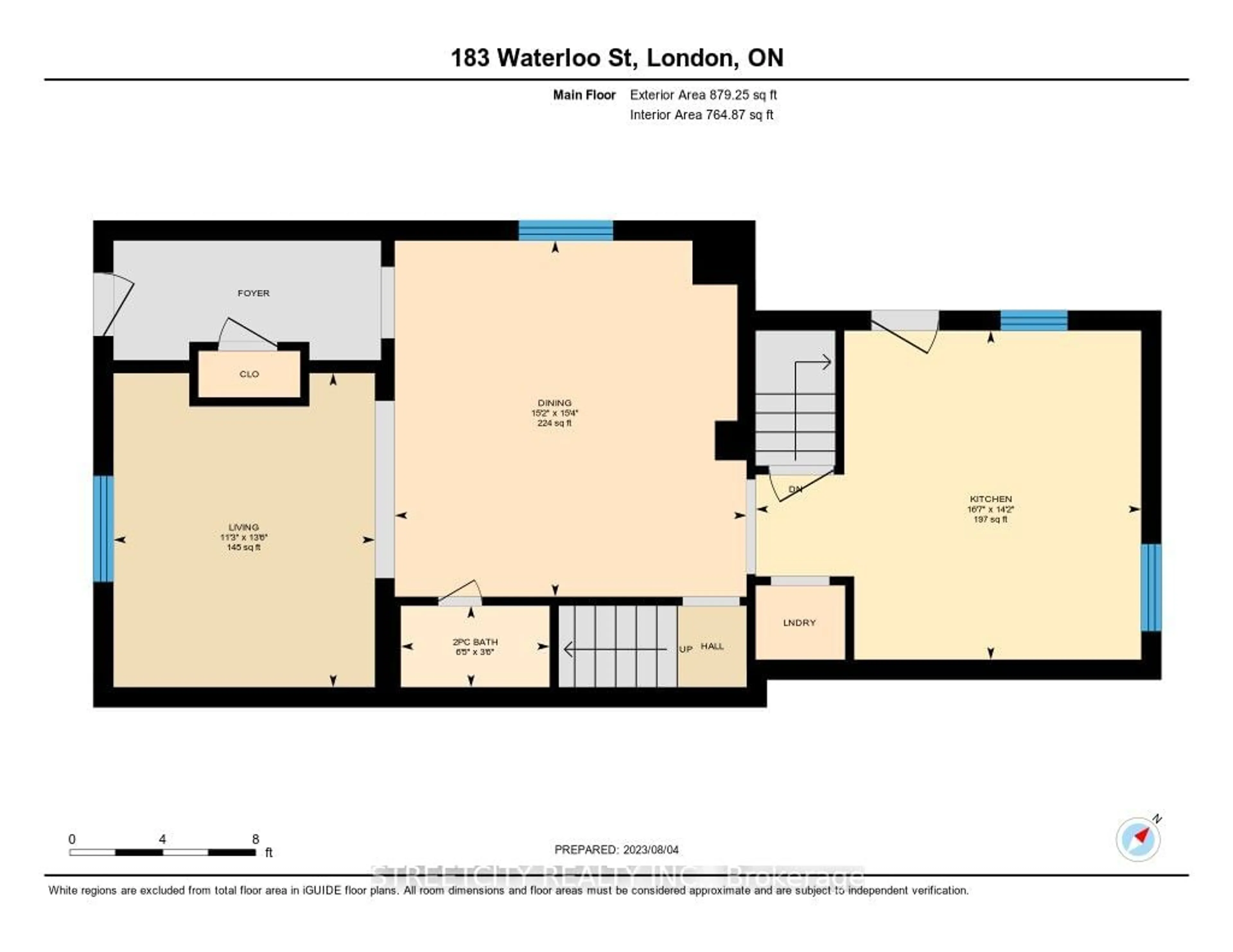 Floor plan for 183 Waterloo St, London Ontario N6B 2N1