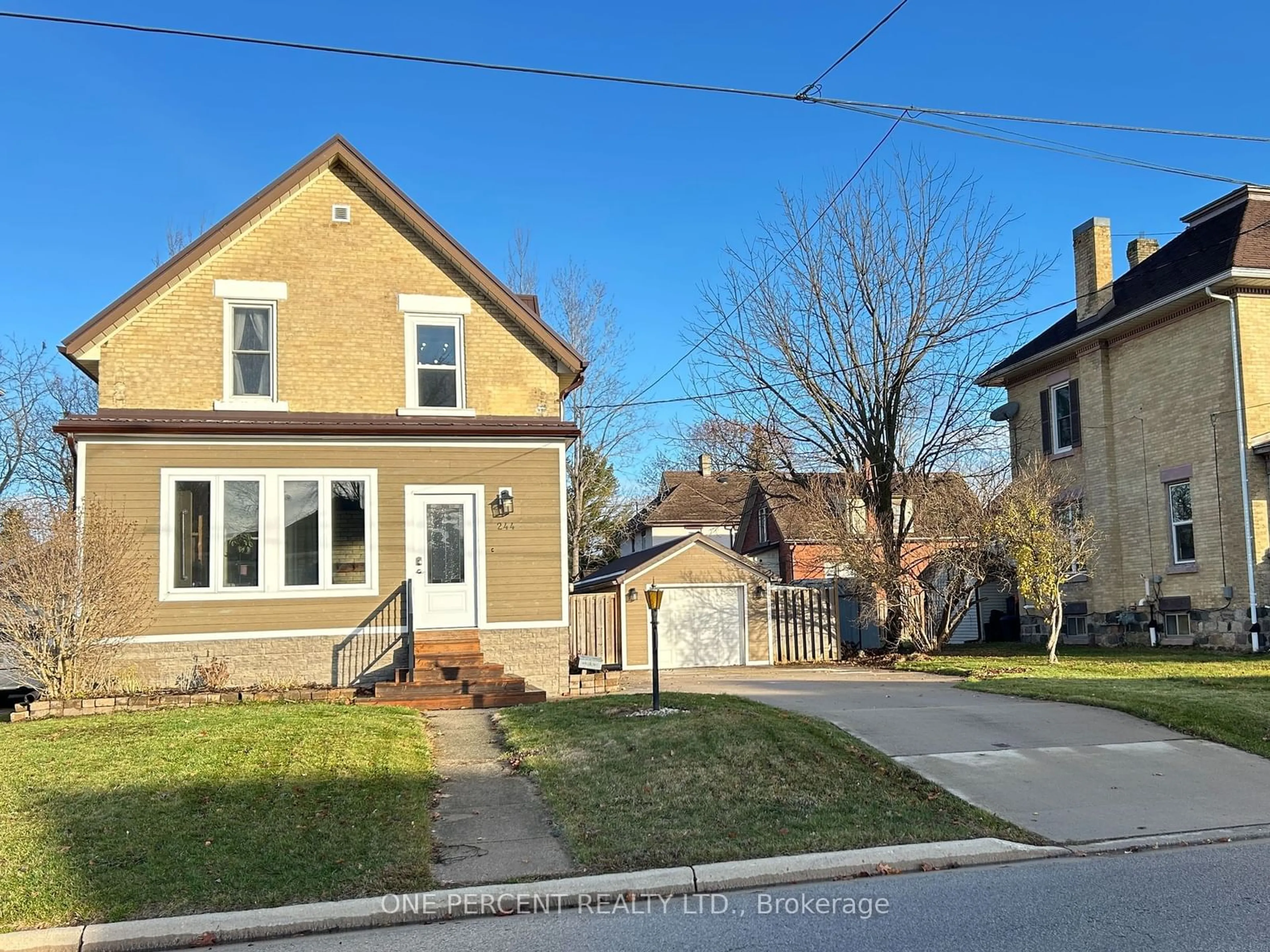 Frontside or backside of a home, the street view for 244 13th St, Hanover Ontario N4N 1X2