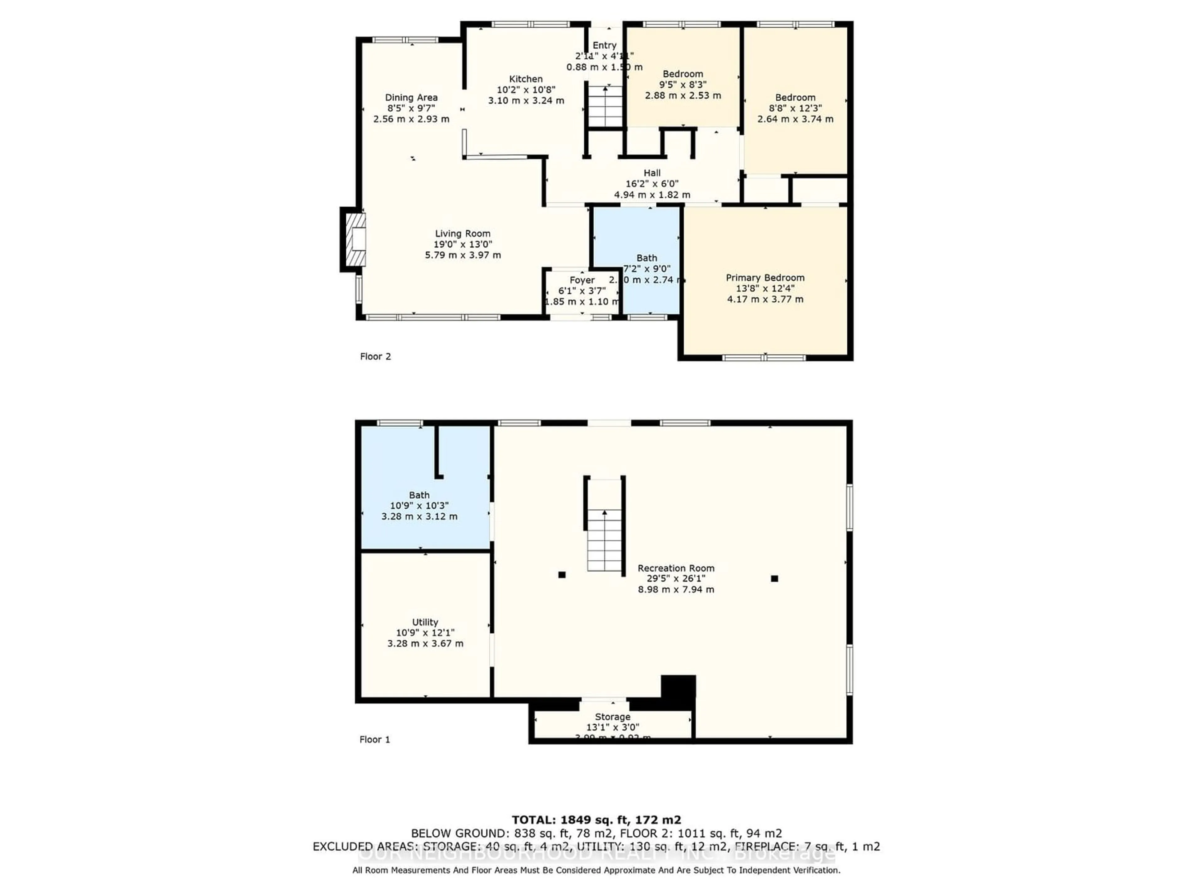 Floor plan for 6 Dufferin St, Brighton Ontario K0K 1H0