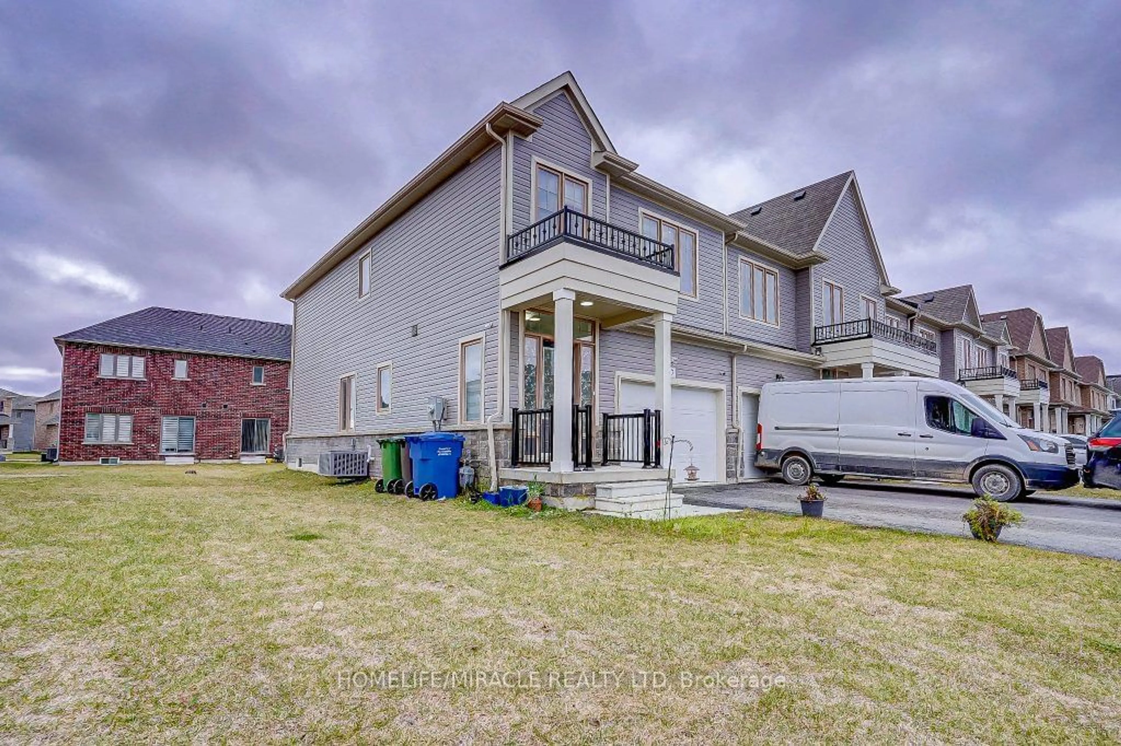 Frontside or backside of a home, the fenced backyard for 37 MacKenzie St, Southgate Ontario N0C 1B0