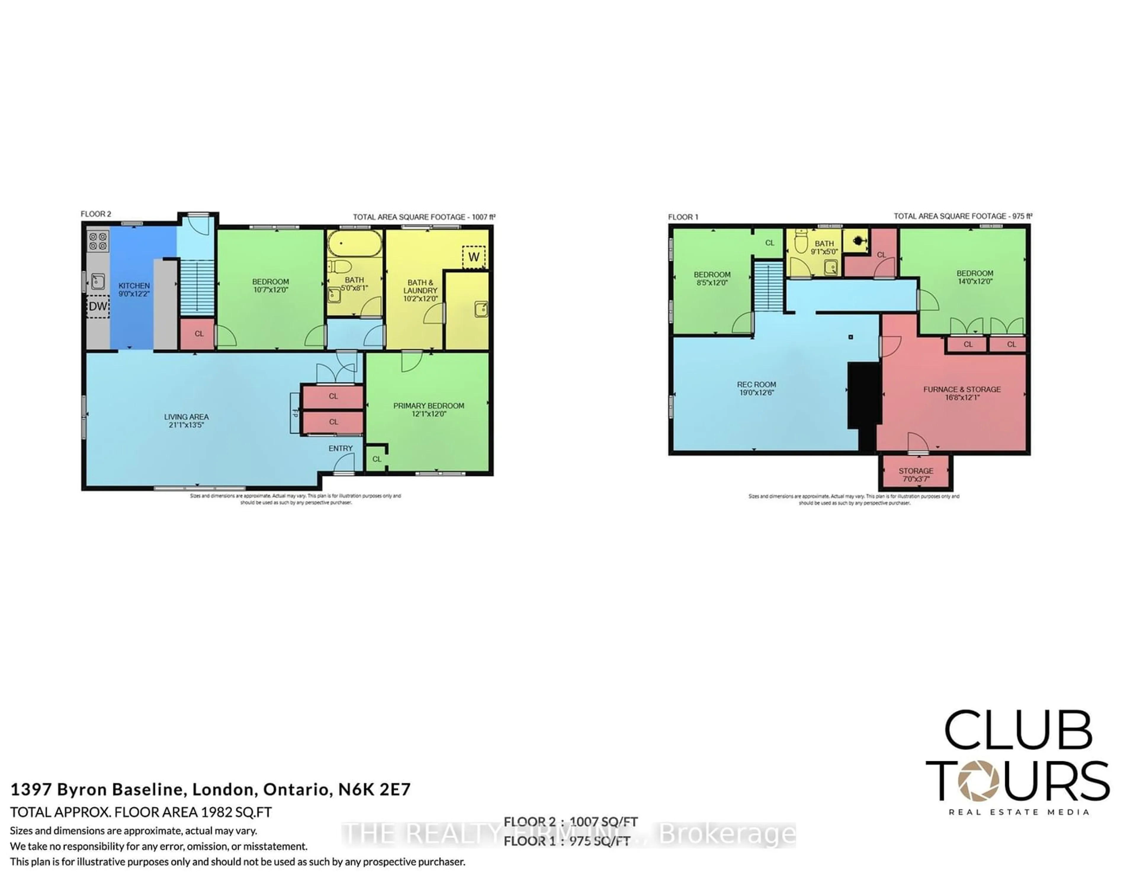 Floor plan for 1397 Byron Baseline Rd, London Ontario N6K 2E7