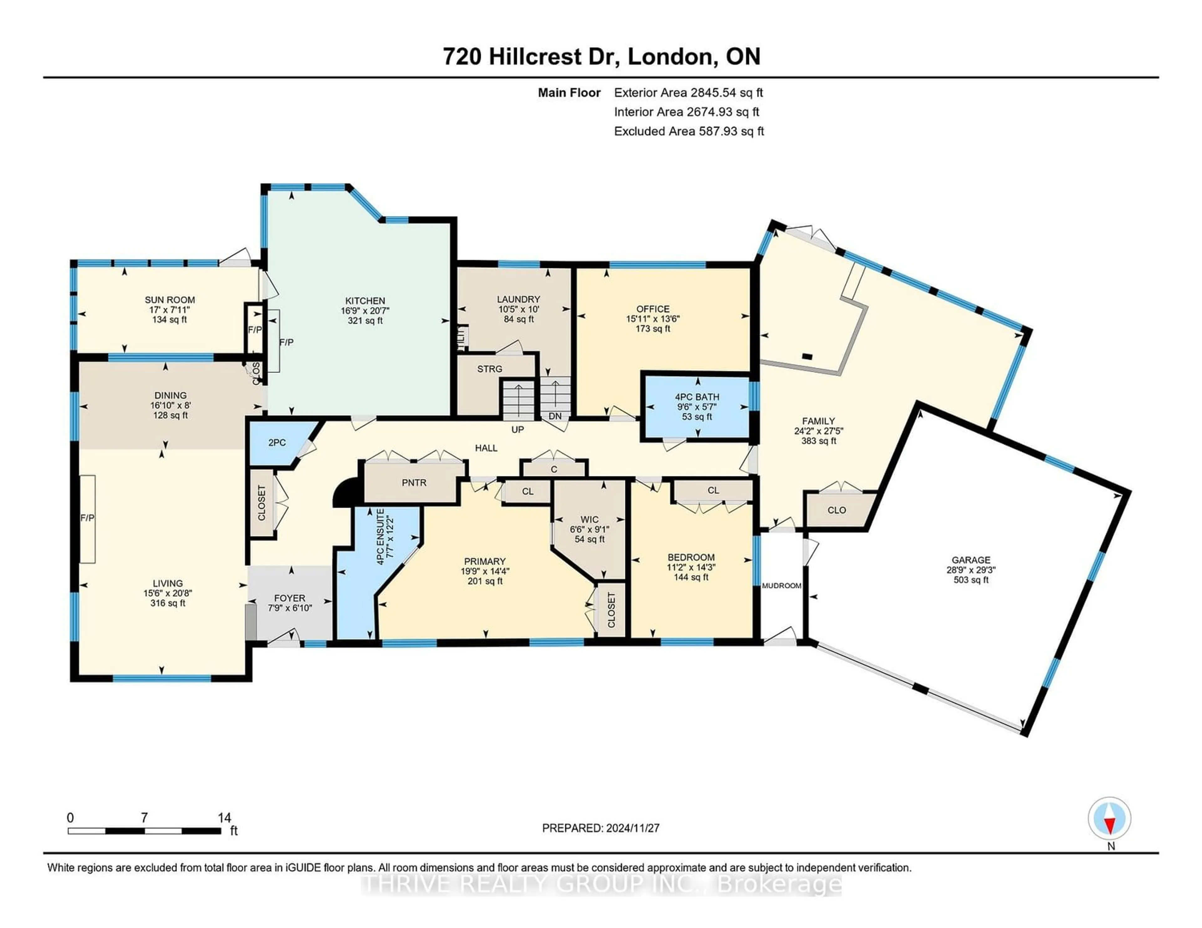 Floor plan for 720 Hillcrest Dr, London Ontario N6K 1A9