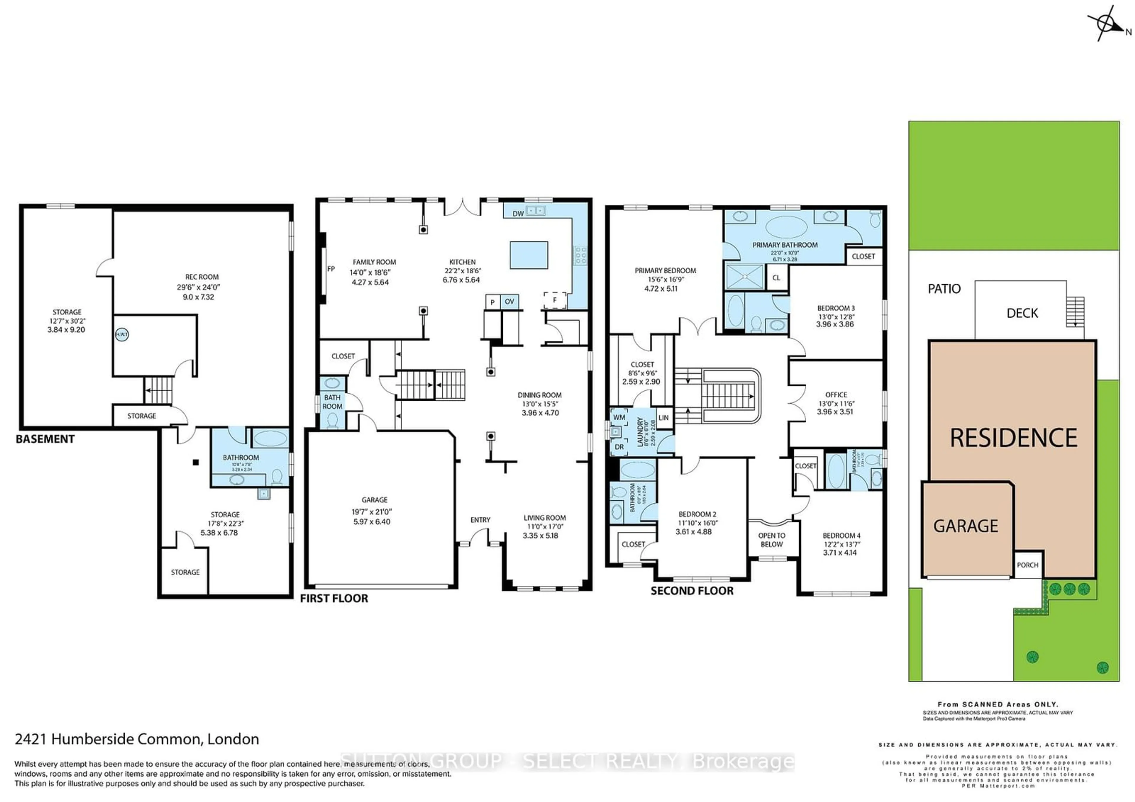 Floor plan for 2421 Humberside Common, London Ontario N6G 5L8