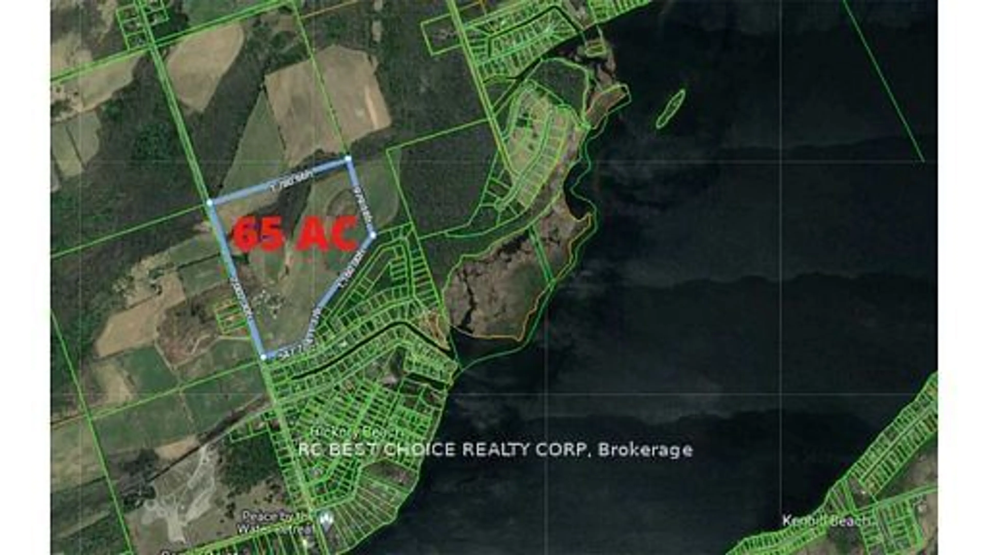 Picture of a map for 571 Hickory Beach Rd, Kawartha Lakes Ontario K0M 1N0