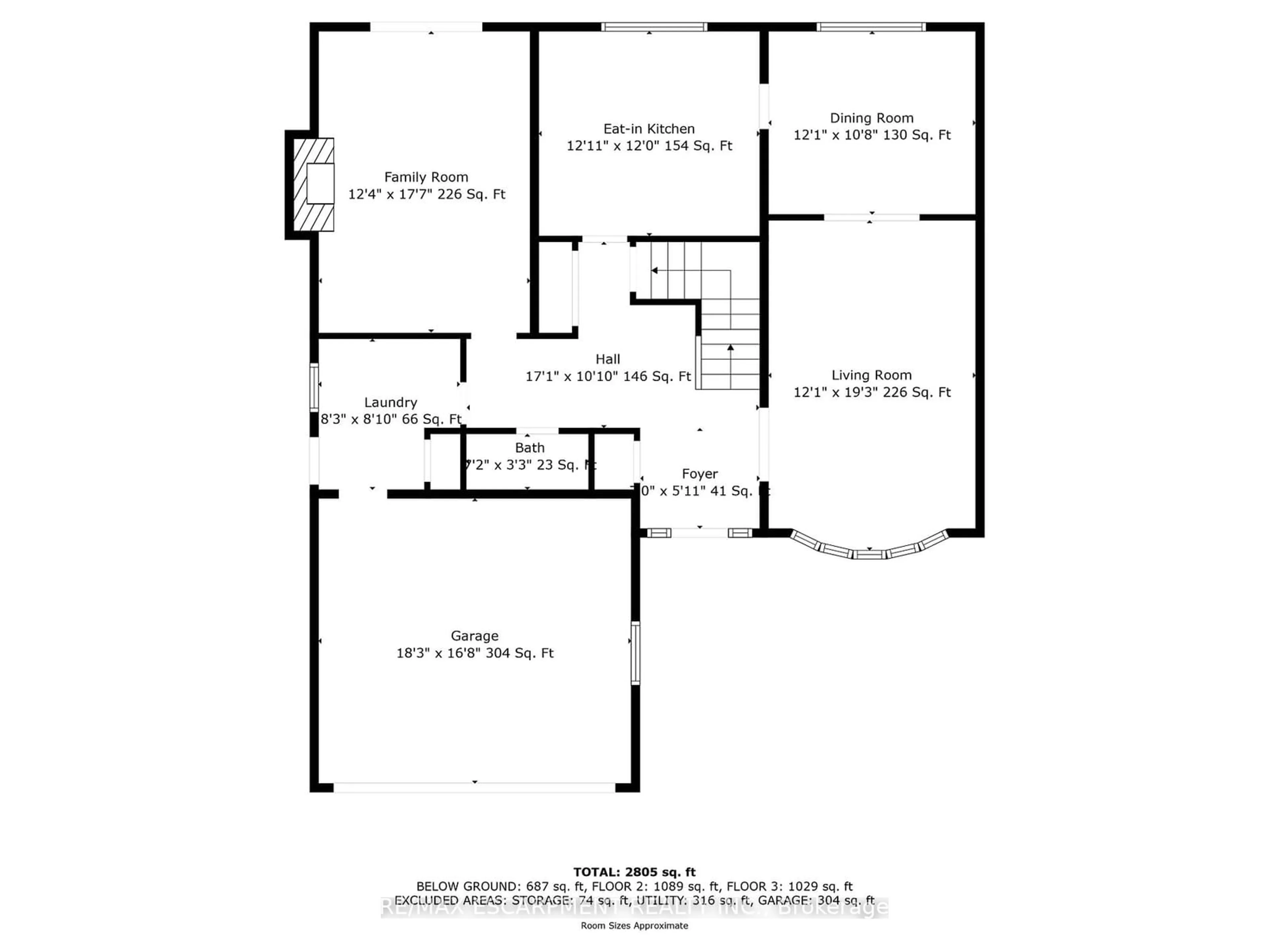 Floor plan for 3 SAN PAULO Dr, Hamilton Ontario L9C 6R6