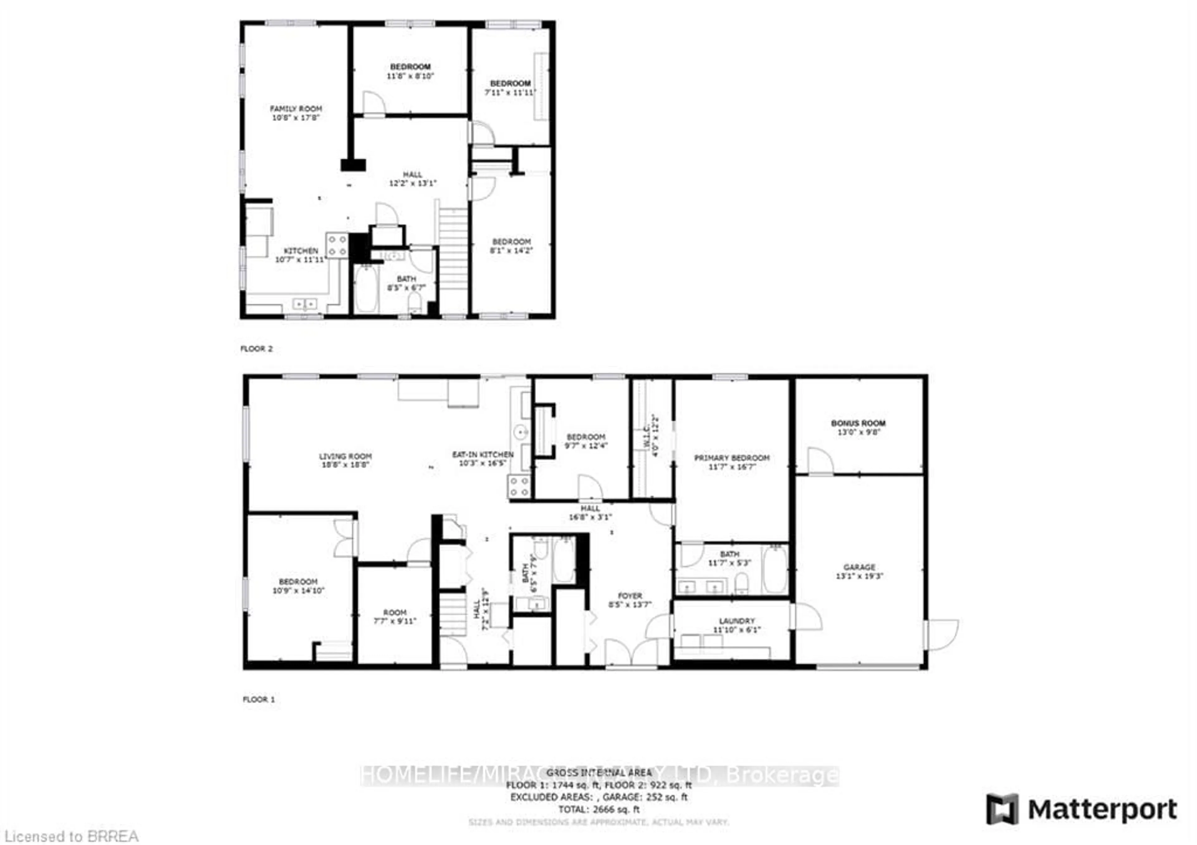 Floor plan for 581-583 West St, Norfolk Ontario N3Y 4K5